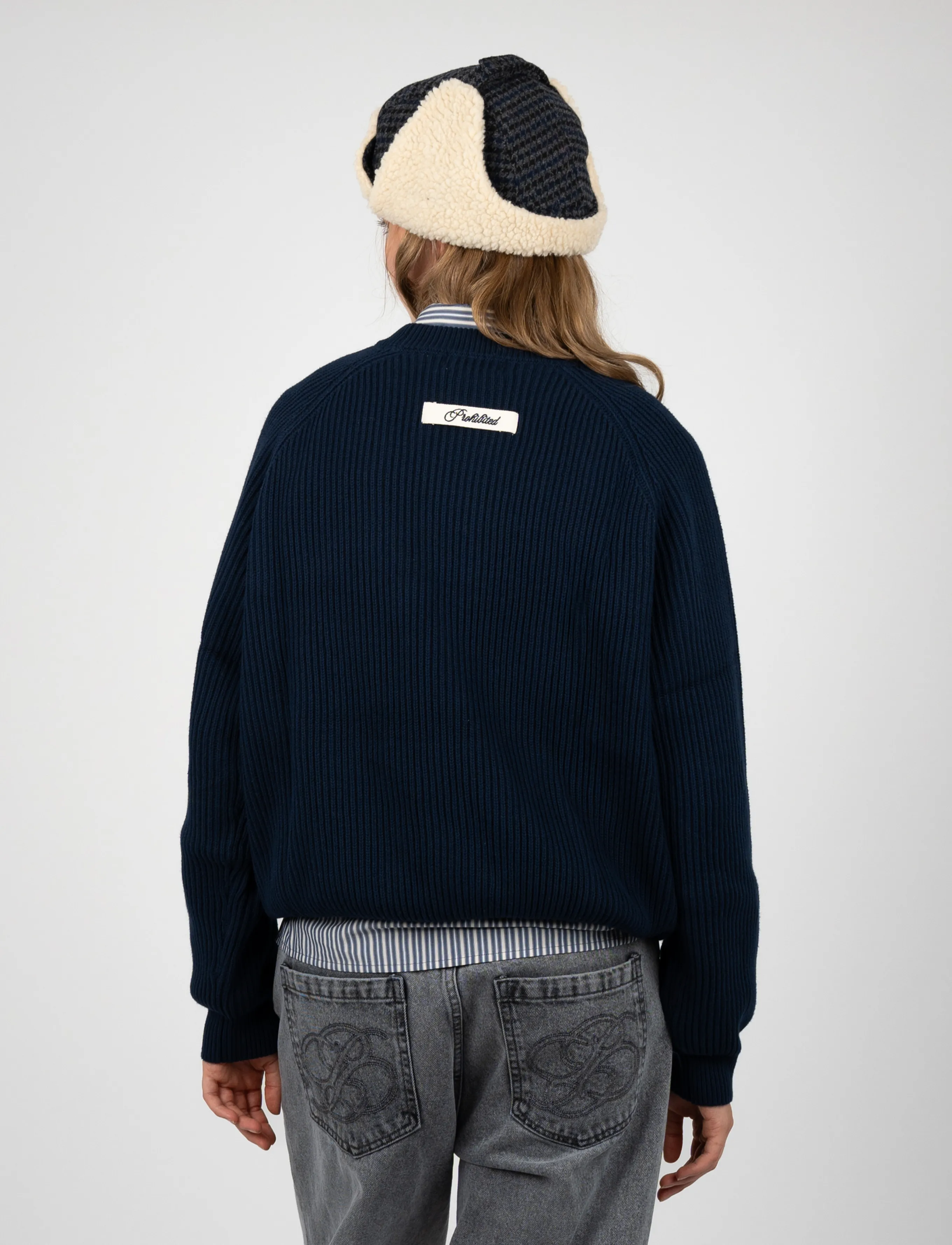 Prohibited Campus Knit Sweater stickade tröjor herr – bild 6