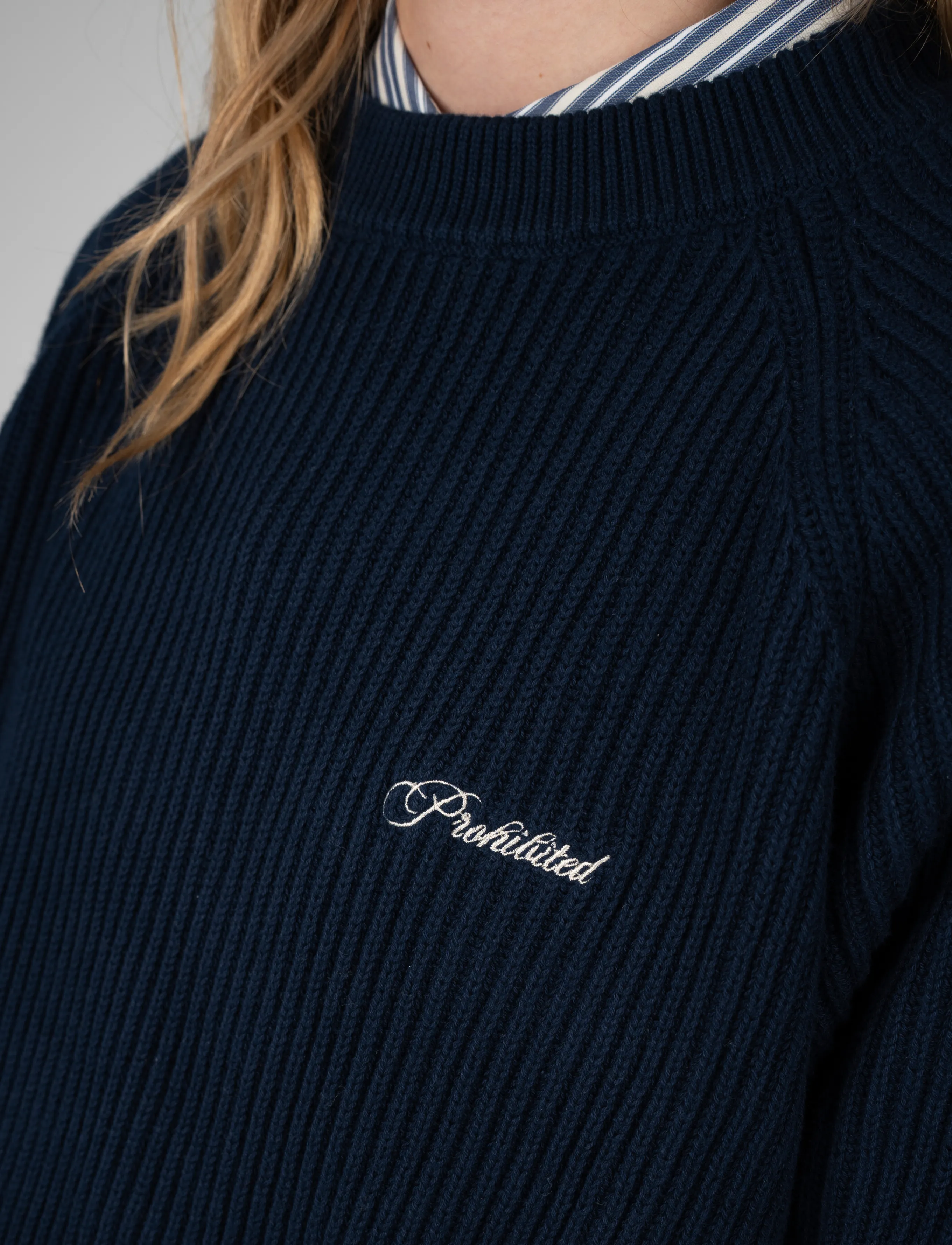 Prohibited Campus Knit Sweater stickade tröjor herr – bild 7