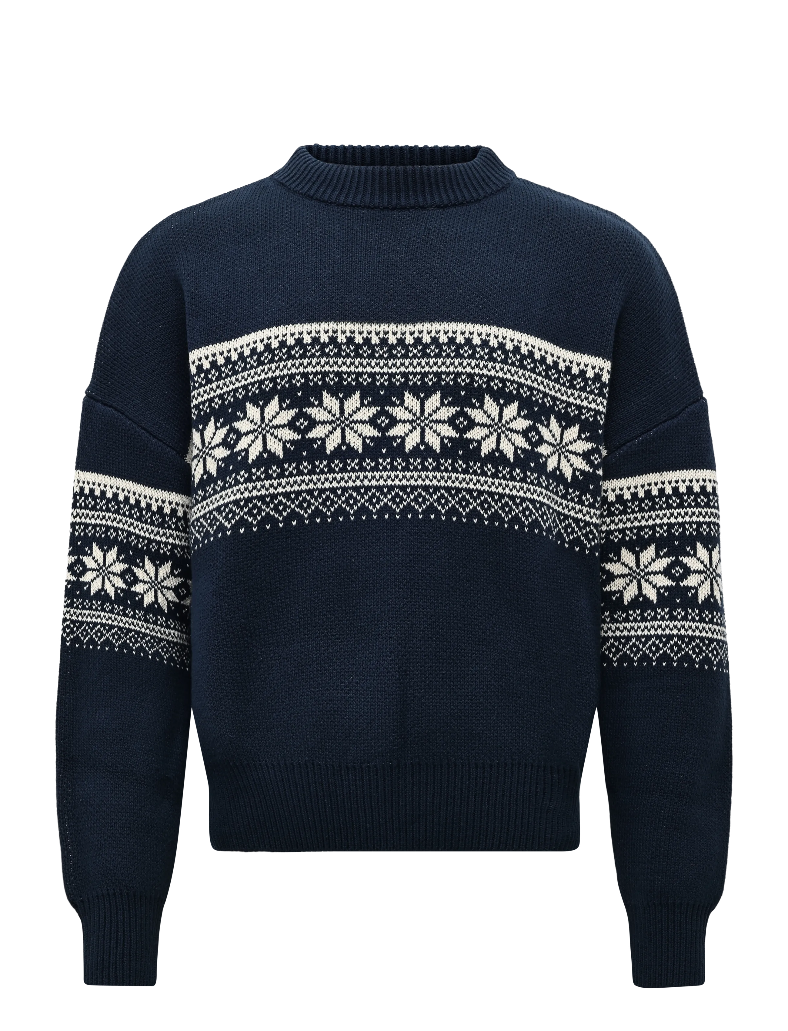 Prohibited Nordic Knit Sweater - Prohibited - NAVY / navy
