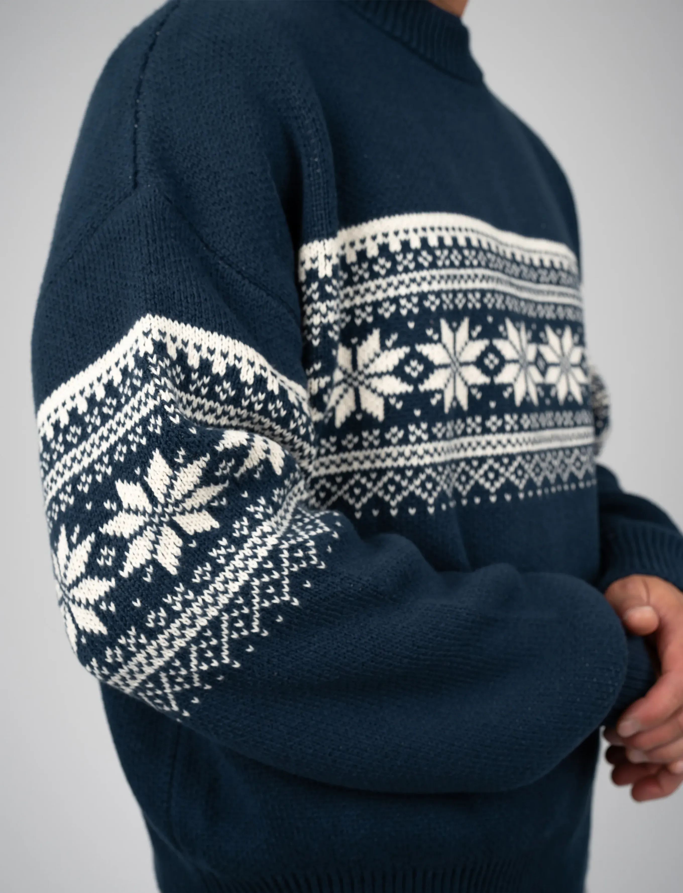 Prohibited - Nordic Knit Sweater - rund hals - navy - 5