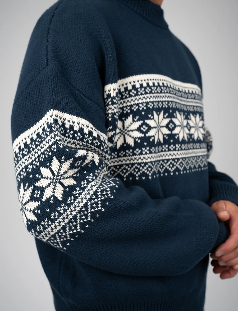 Prohibited - Nordic Knit Sweater - rund hals - navy - 5