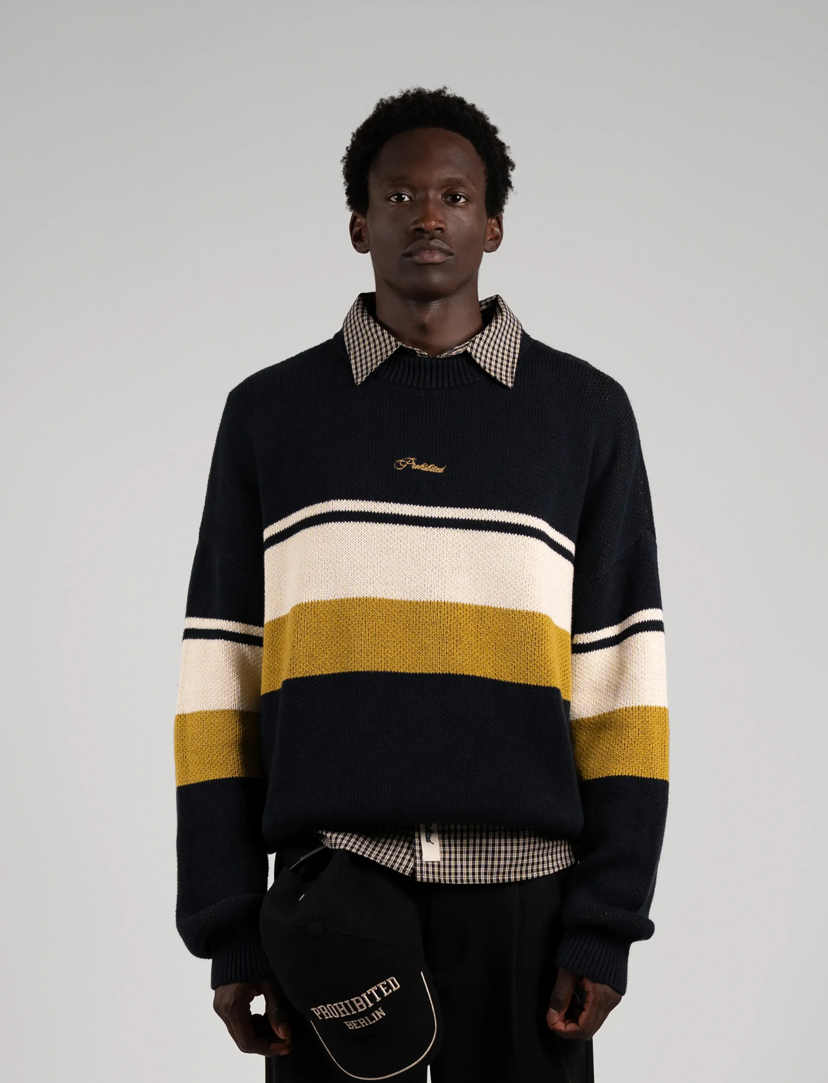 Prohibited - Kicker Knit Sweater - navy - 0