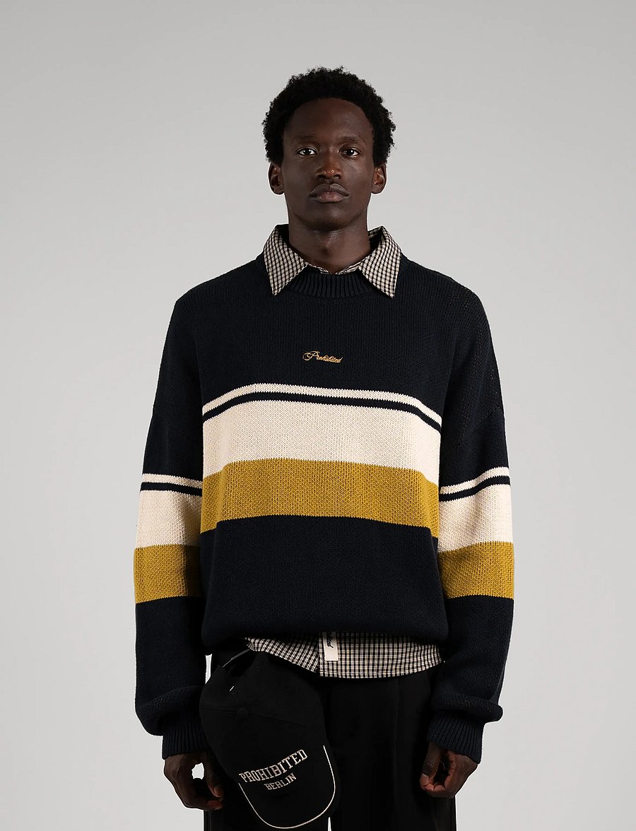 Prohibited - Kicker Knit Sweater - rundhals - navy - 0
