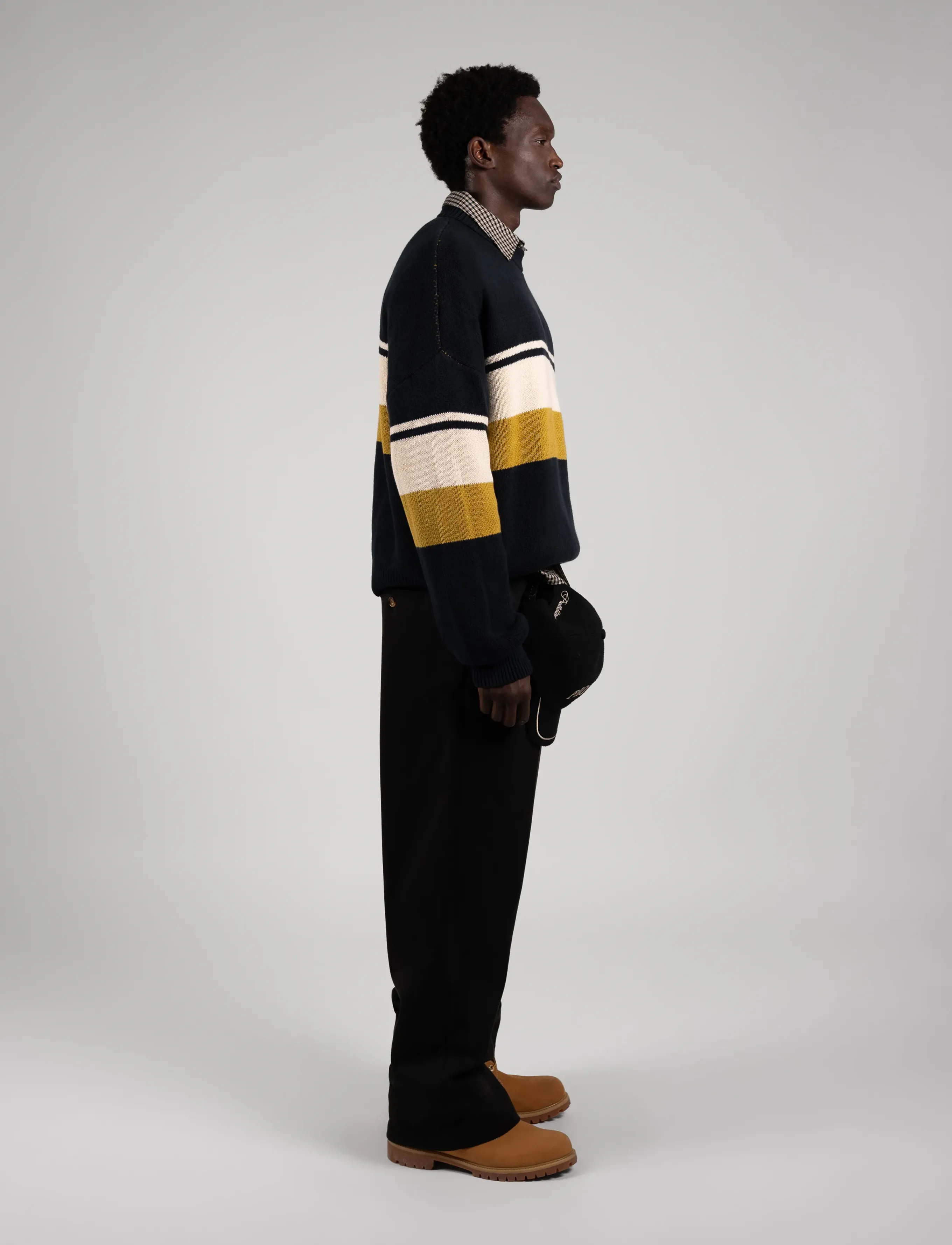 Prohibited - Kicker Knit Sweater - navy - 4