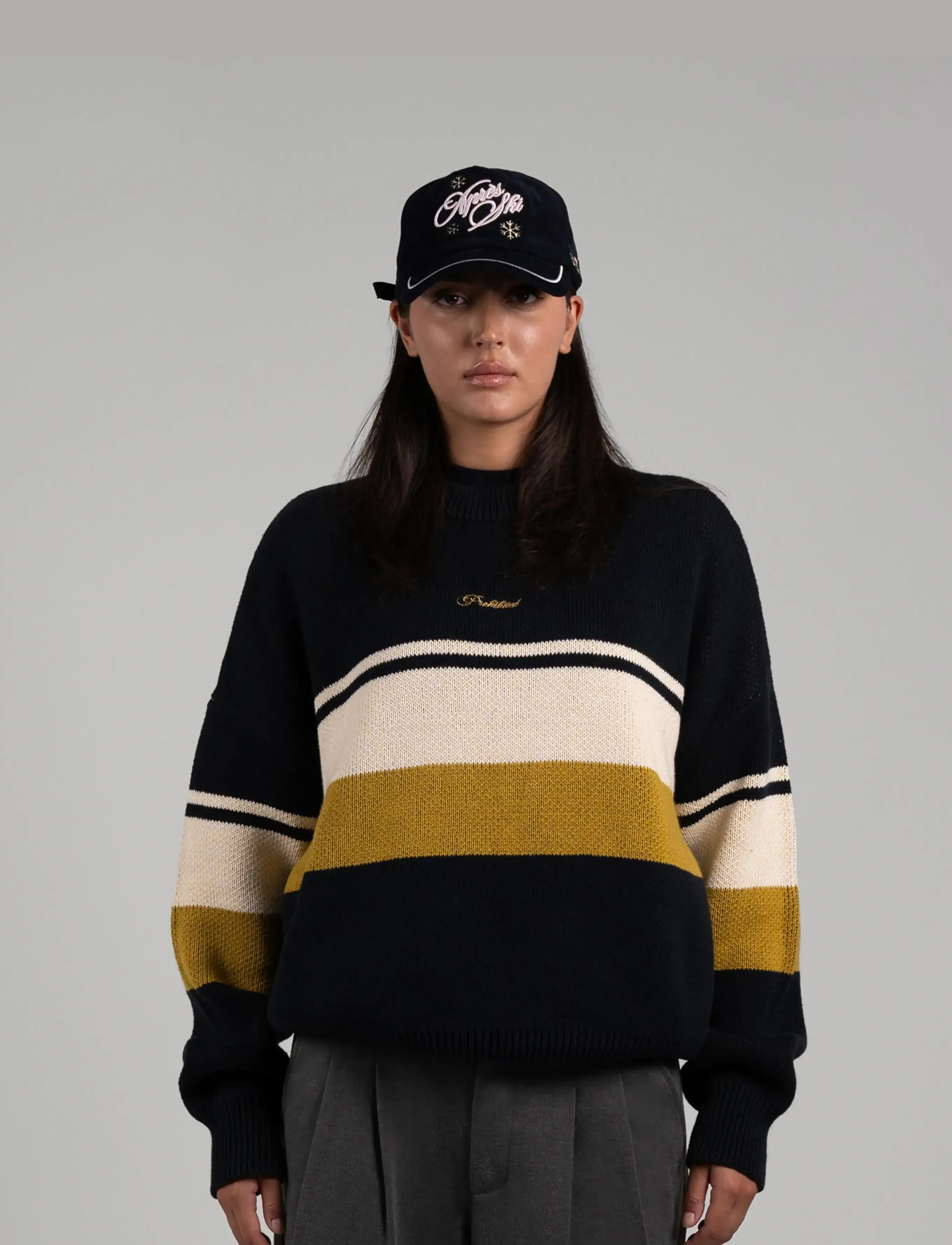 Prohibited - Kicker Knit Sweater - navy - 5