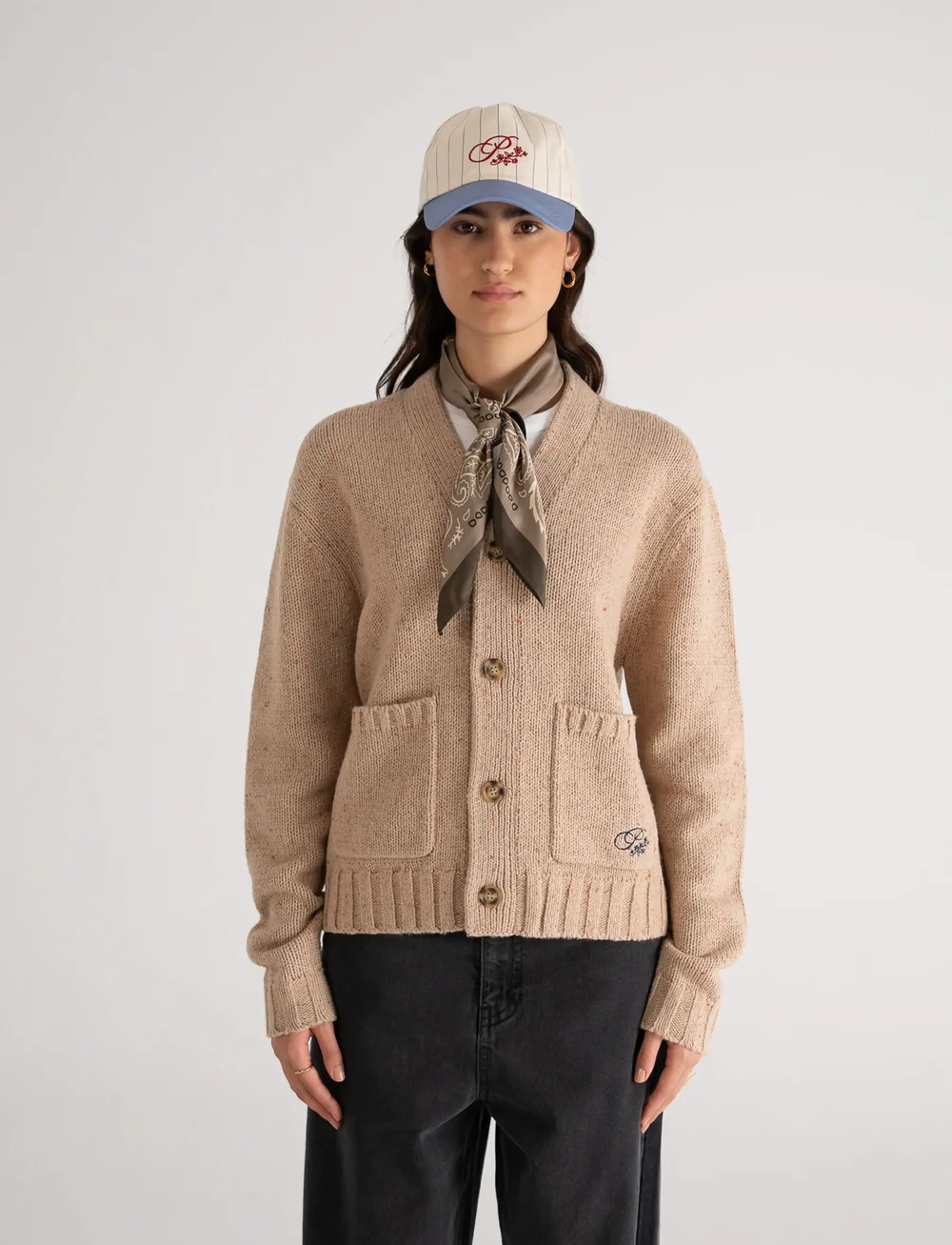 Prohibited - Scout Knit Cardigan - koftor - beige - 5