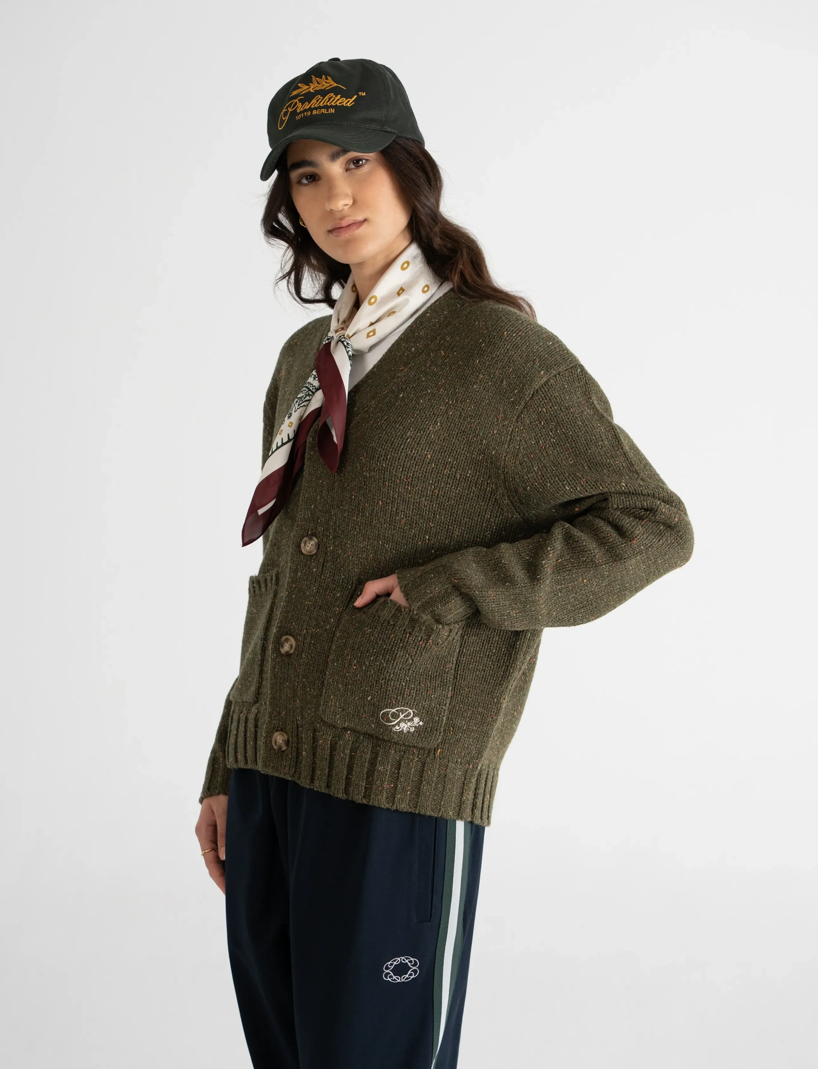 Prohibited Scout Knit Cardigan, XXL, Green, Strik > Cardigans, Herre