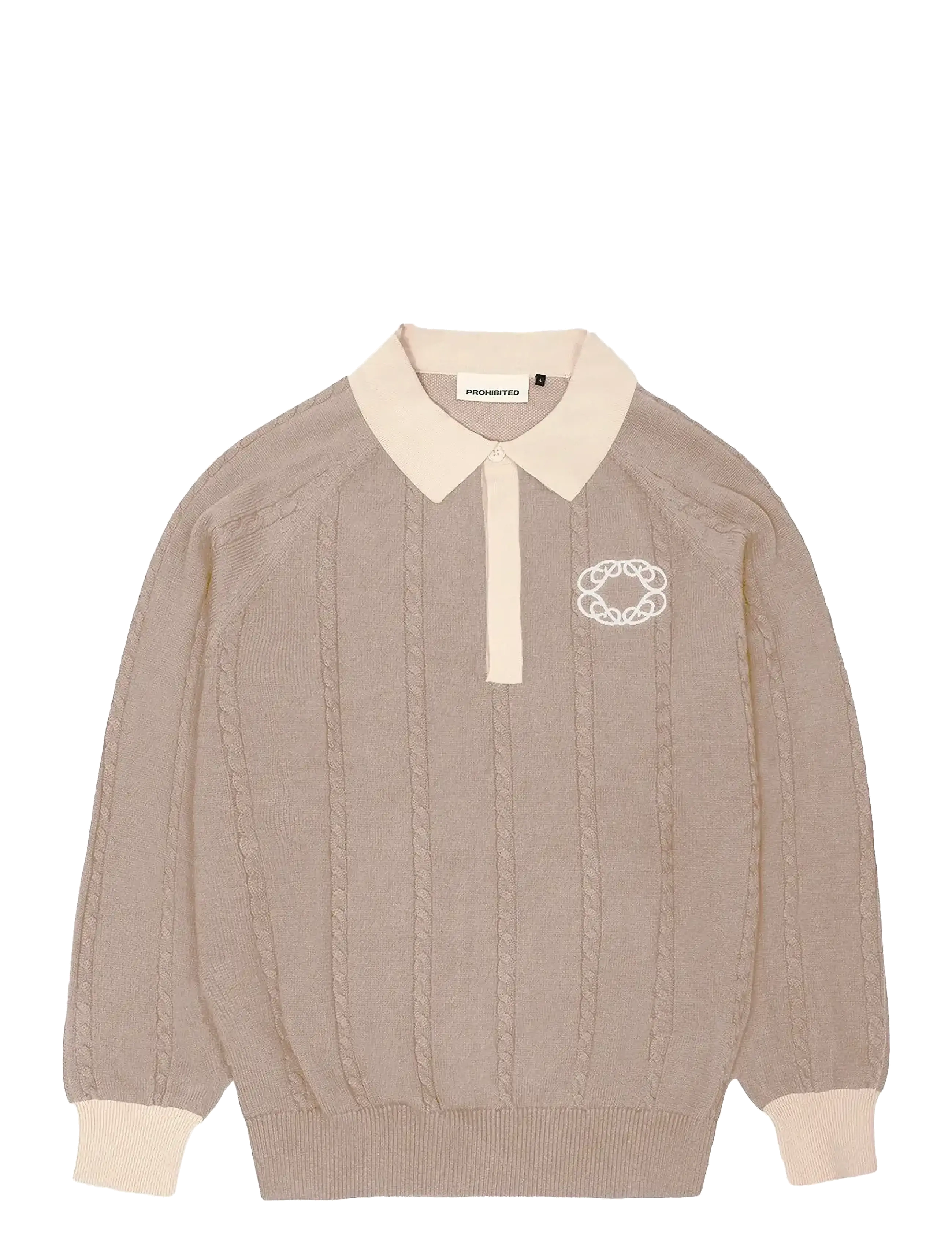 PROHIBITED Legacy Strick Jersey Beige - L - Damen