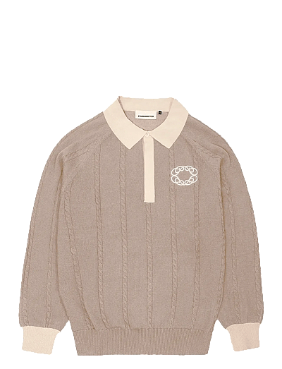 Prohibited Legacy Knitted Jersey - Poloer - BEIGE / beige