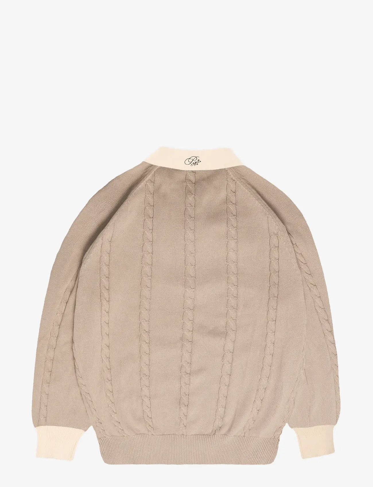 Prohibited - Legacy Knitted Jersey - stickade pikéer - beige - 2