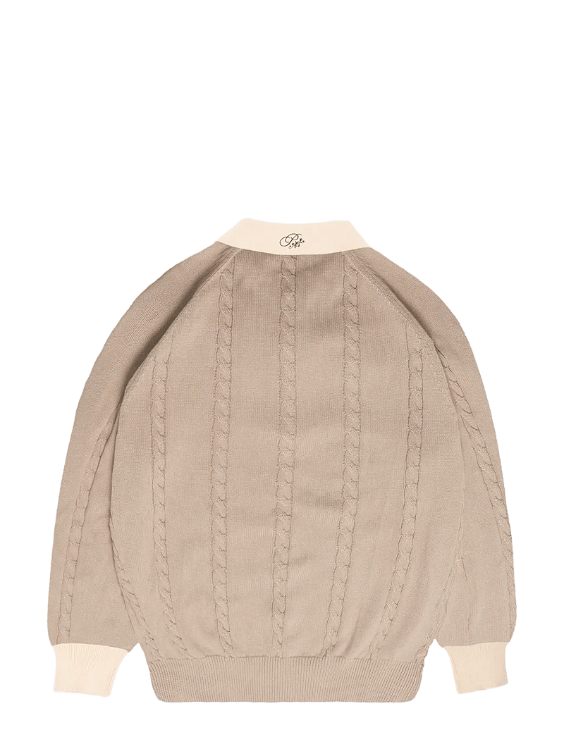 Prohibited - Legacy Knitted Jersey - trikotažiniai polo marškinėliai - beige - 2