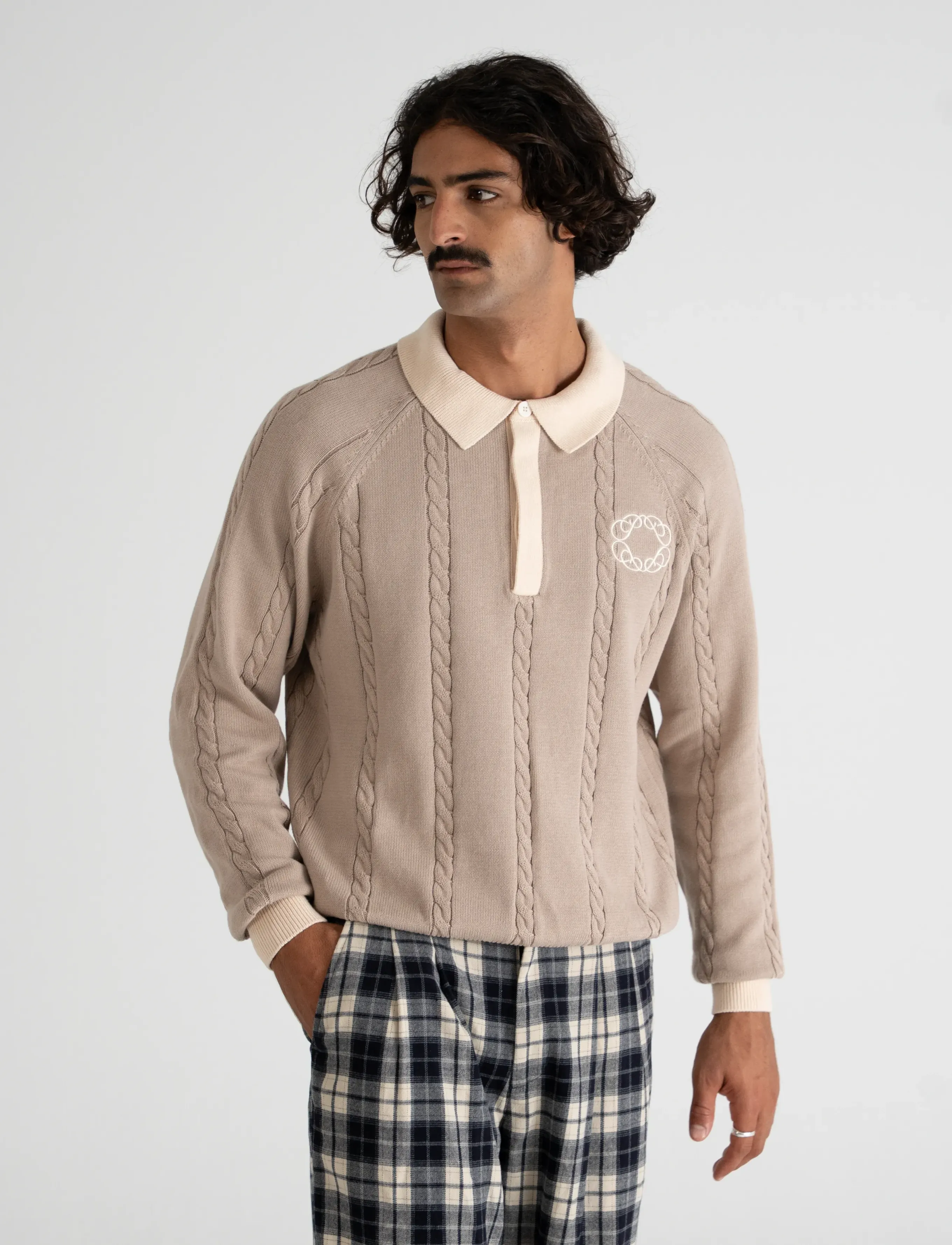 Prohibited Legacy Knitted Jersey - Tøj - BEIGE / beige