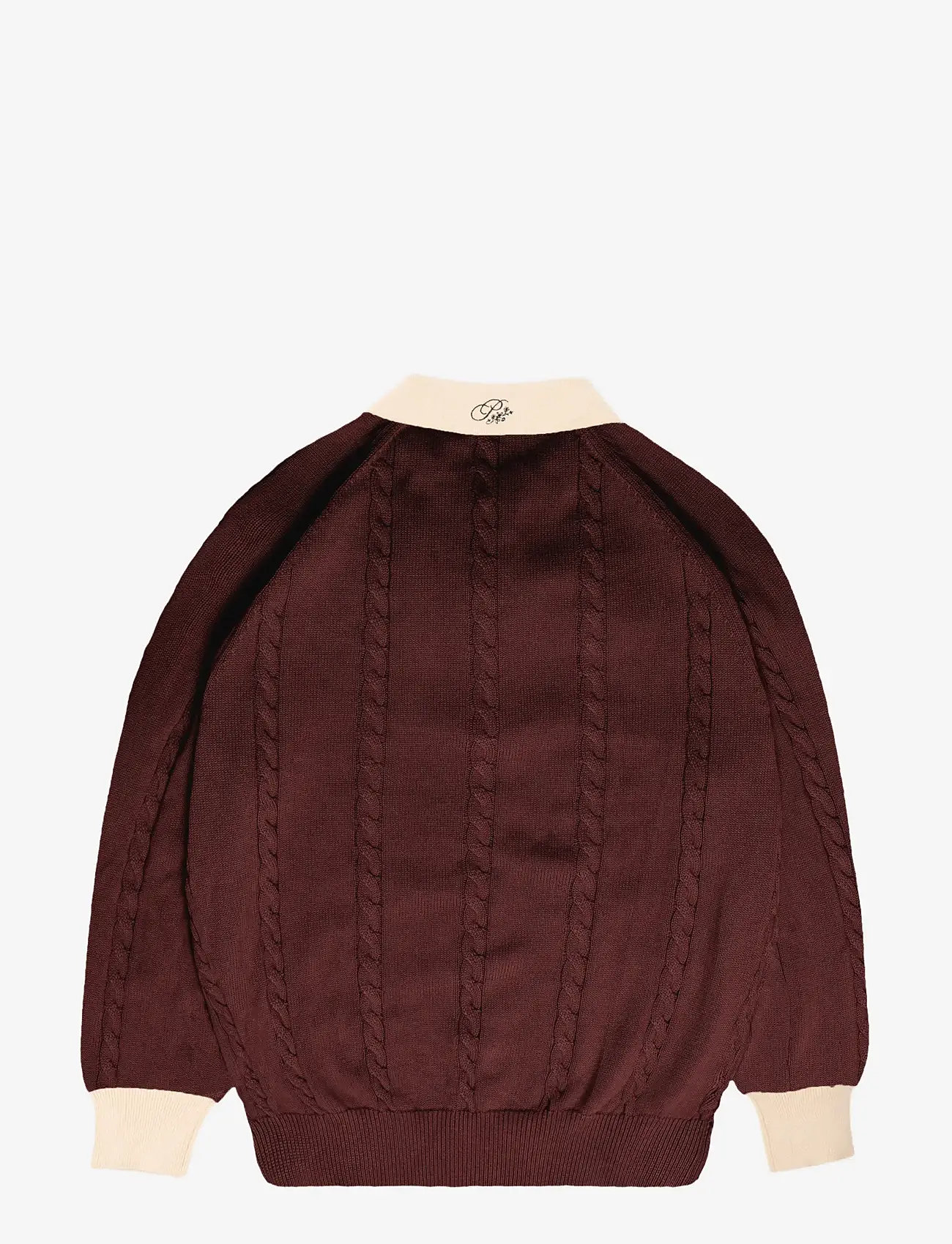 Prohibited - Legacy Knitted Jersey - stickade pikéer - bordeaux - 2