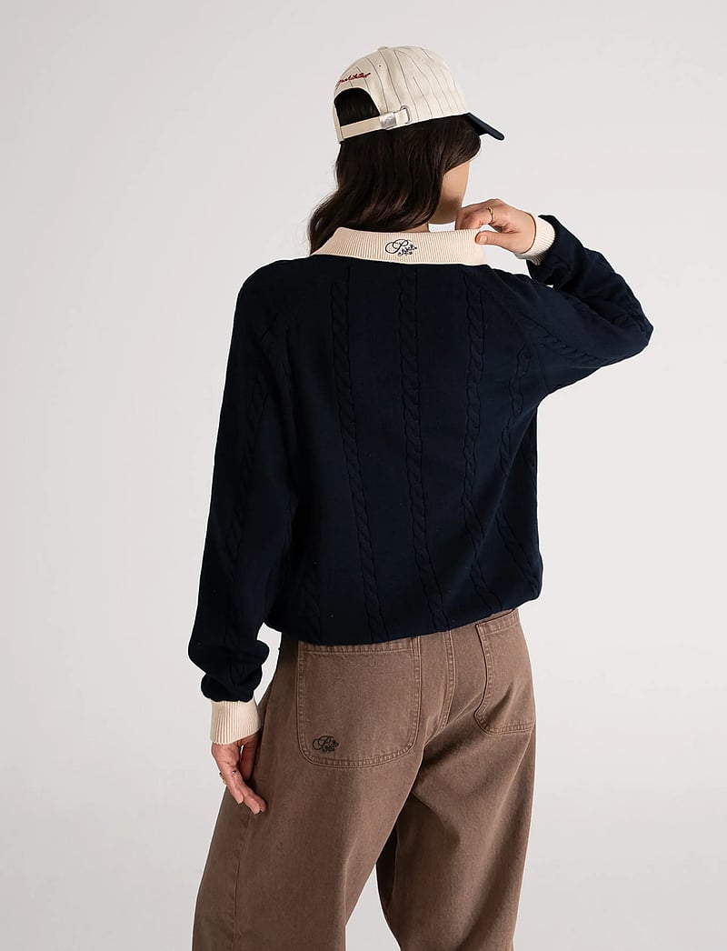 Prohibited - Legacy Knitted Jersey - gestrickte polohemden - navy - 0