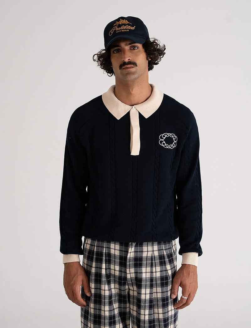 Prohibited - Legacy Knitted Jersey - gestrickte polohemden - navy - 5