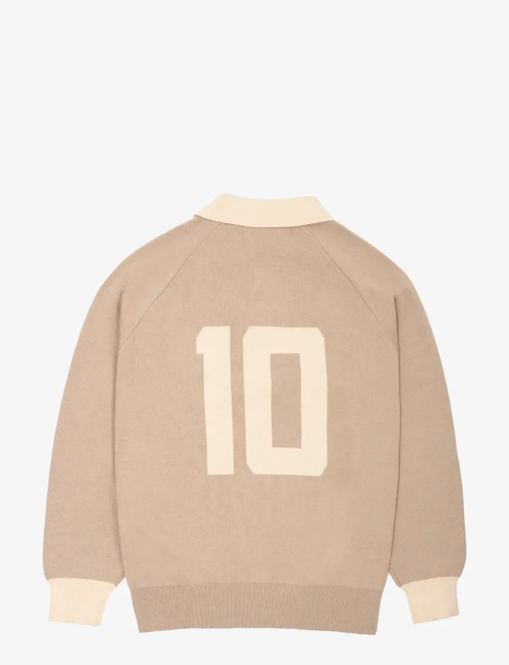 Prohibited - Cup Knitted Jersey - kootud polosärgid - beige - 2