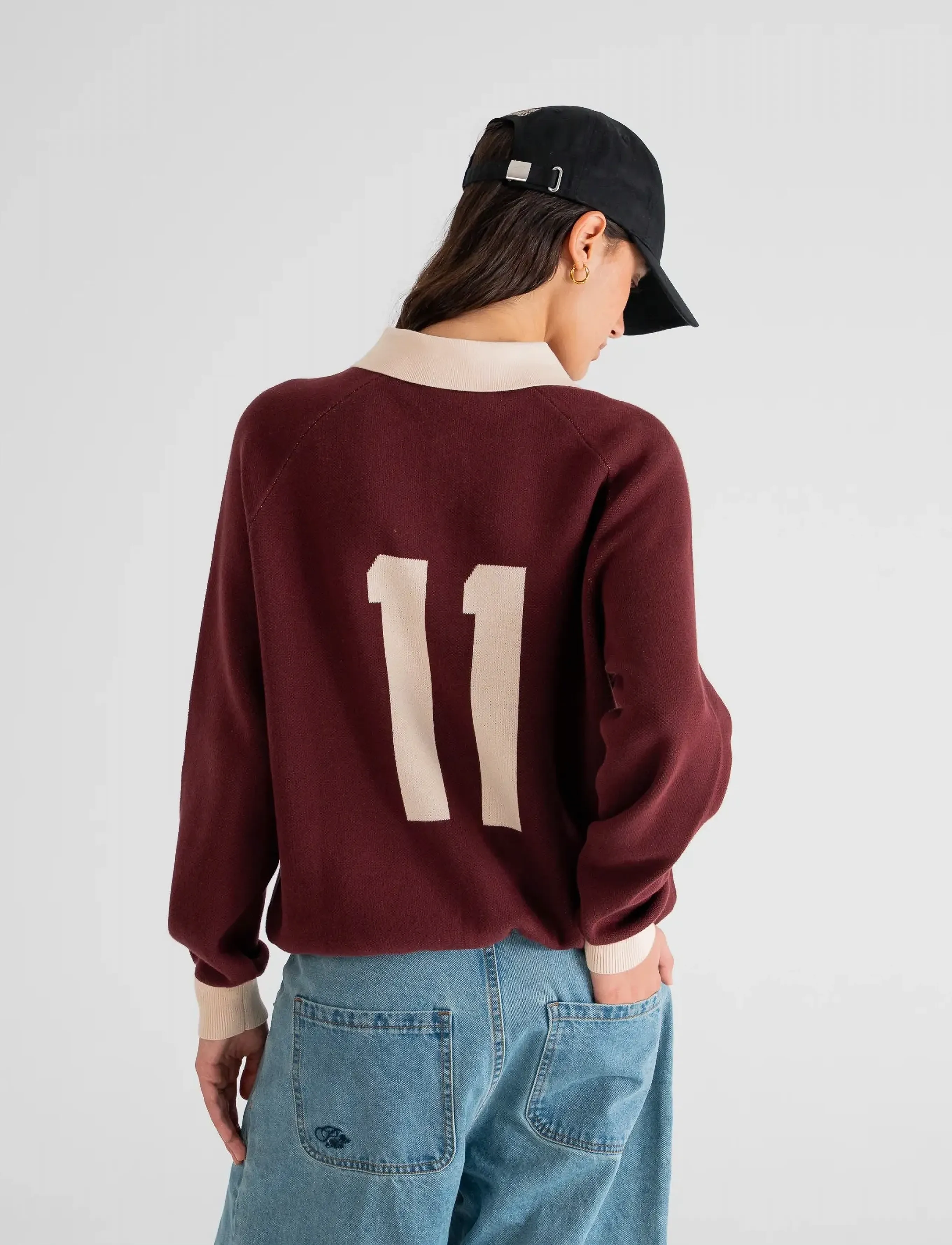 Prohibited - Cup Knitted Jersey - poloshirts - bordeaux - 4