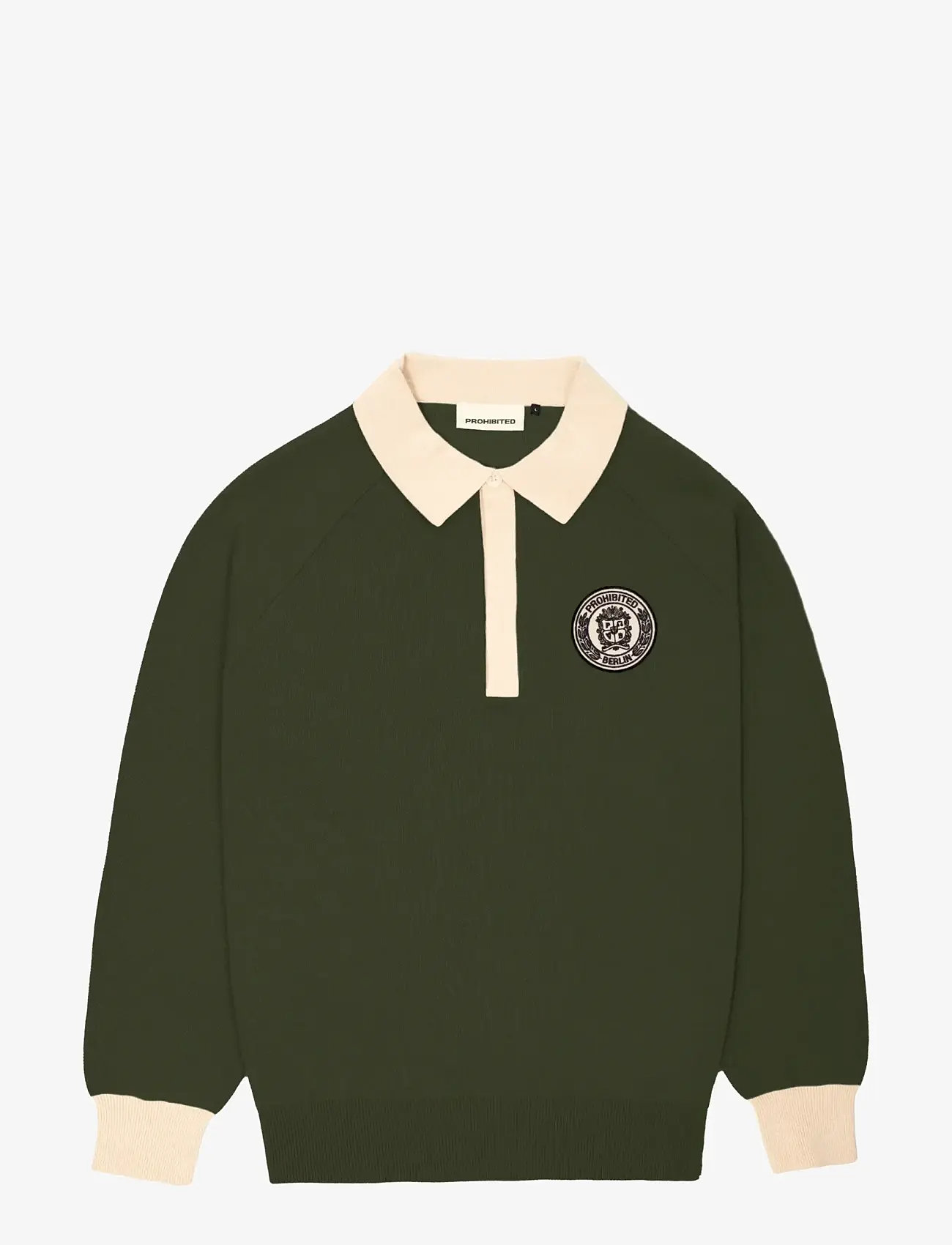 Prohibited - Cup Knitted Jersey - polostrik - green - 1