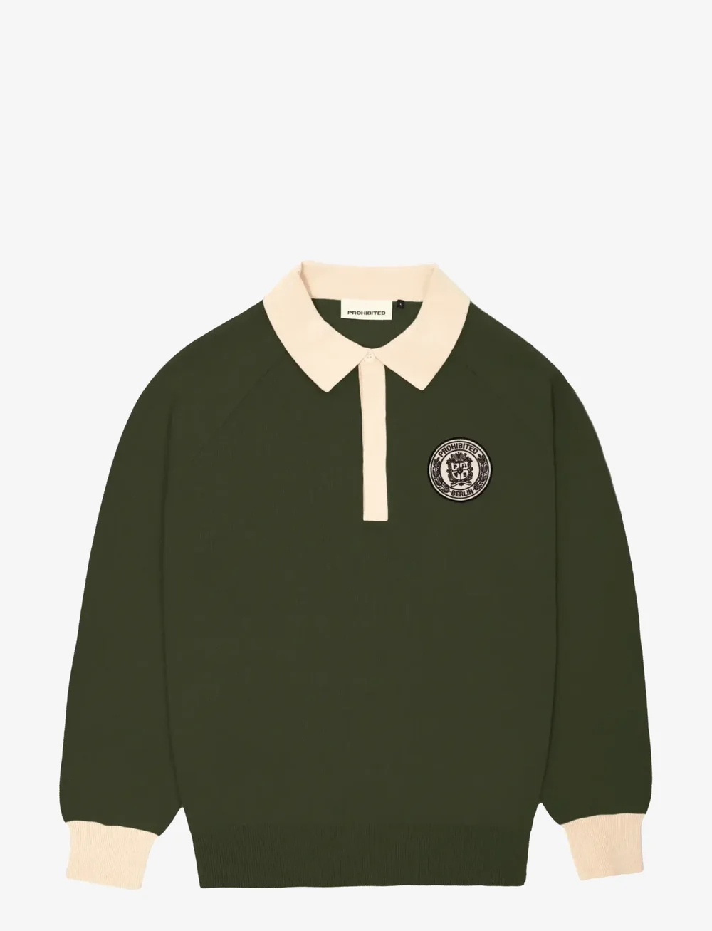 Prohibited - Cup Knitted Jersey - geweven polo's - green - 1