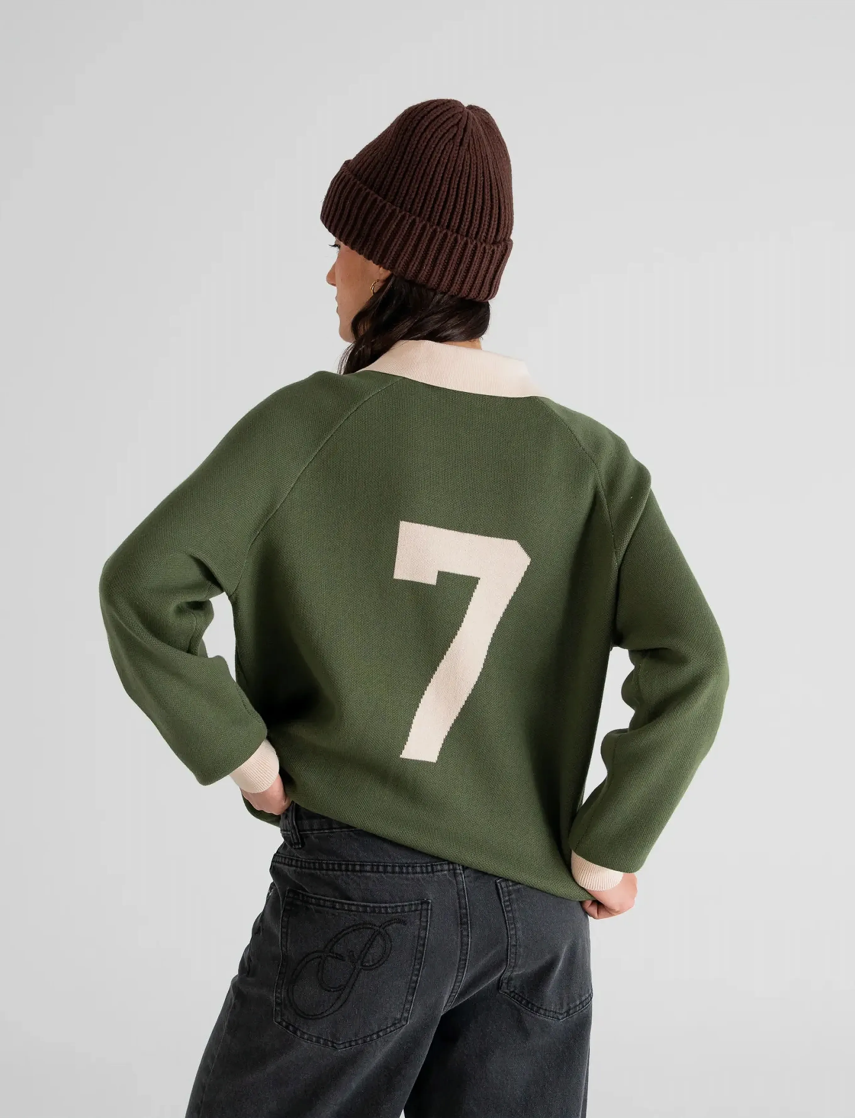 Prohibited - Cup Knitted Jersey - polos en tricot à manches longues - green - 4