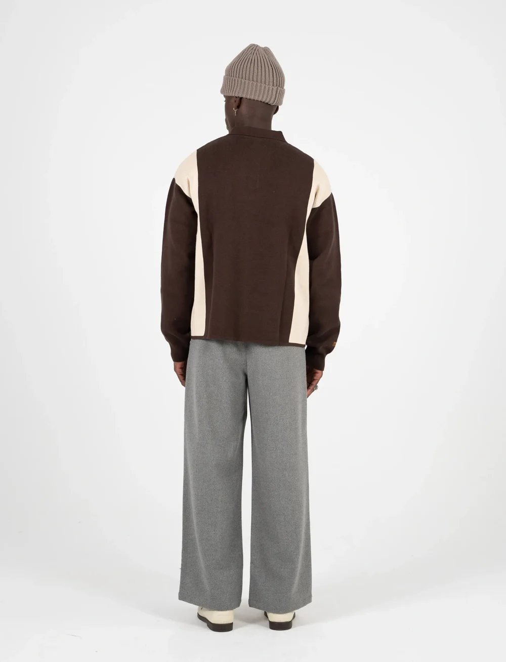 Prohibited - Contrast Clubhouse Knit - long-sleeved polos - brown - 3
