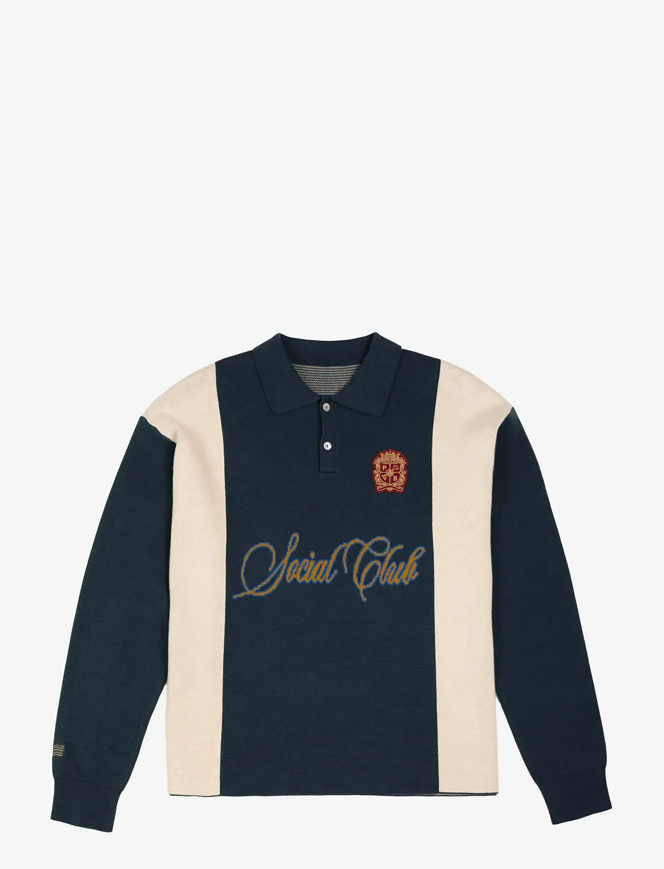Prohibited - Contrast Clubhouse Knit - långärmade pikéer - navy - 1