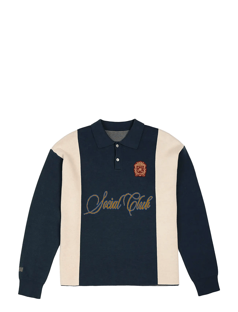 Prohibited - Contrast Clubhouse Knit - långärmade pikéer - navy - 1