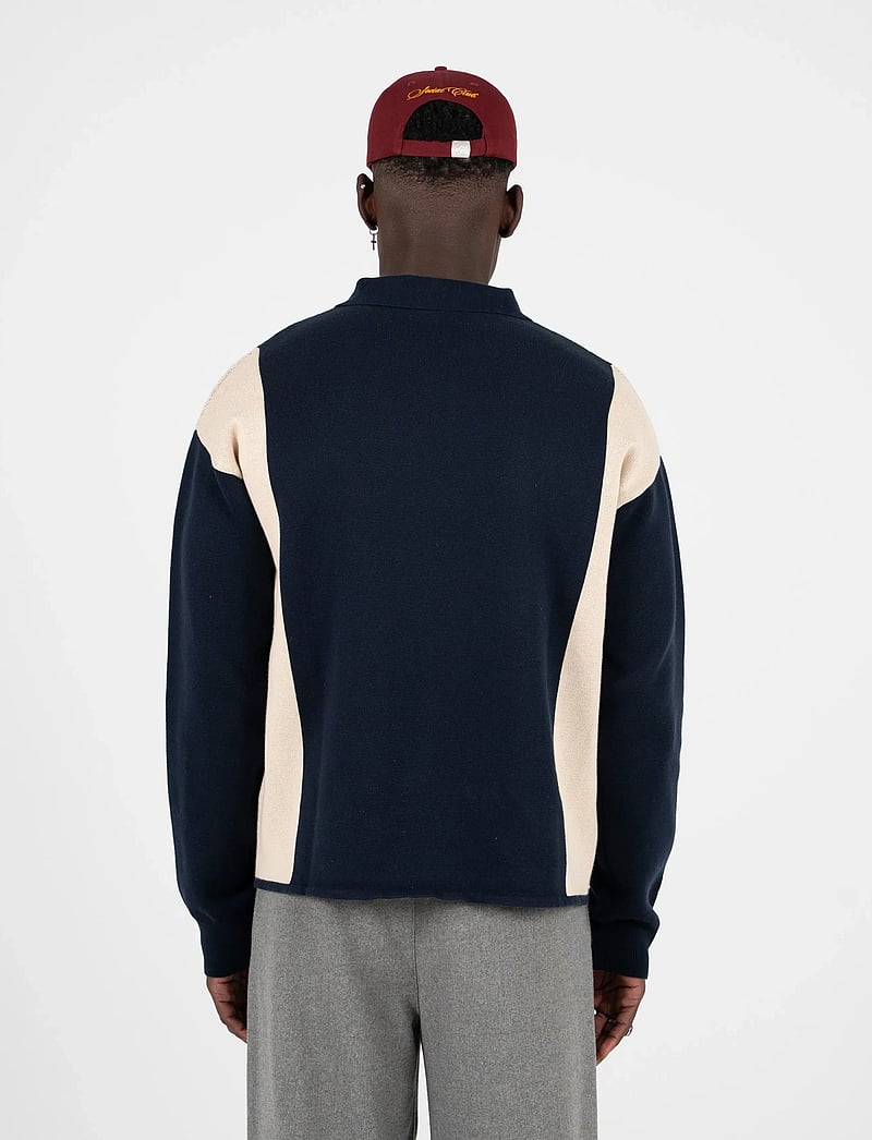 Prohibited - Contrast Clubhouse Knit - långärmade pikéer - navy - 3