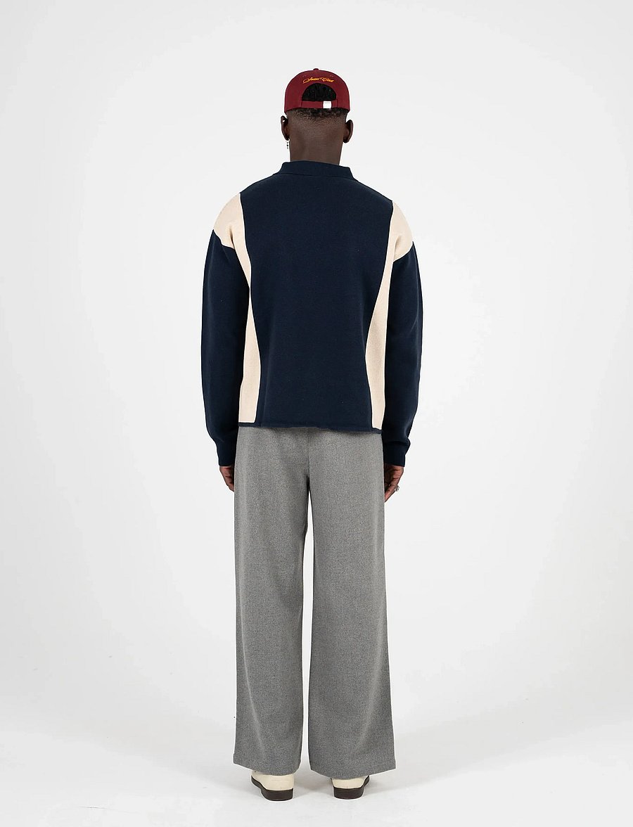 Prohibited - Contrast Clubhouse Knit - langärmelig - navy - 4