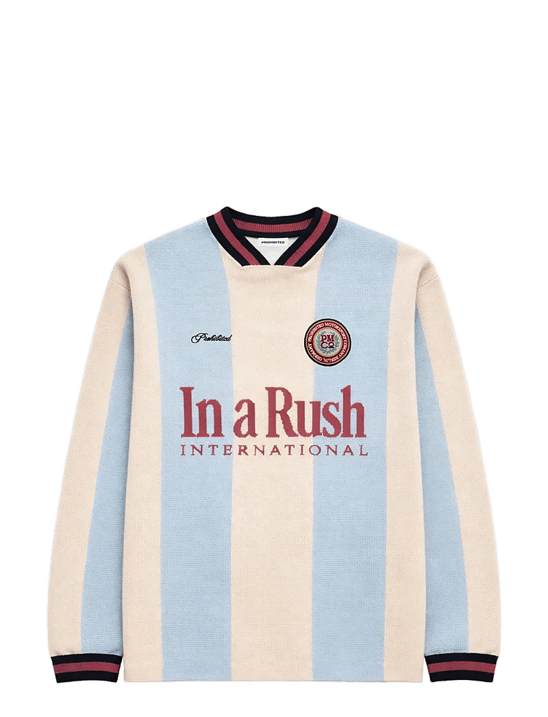 Prohibited - Overdrive Knit Trikot Blue - v-ausschnitt - blue - 1