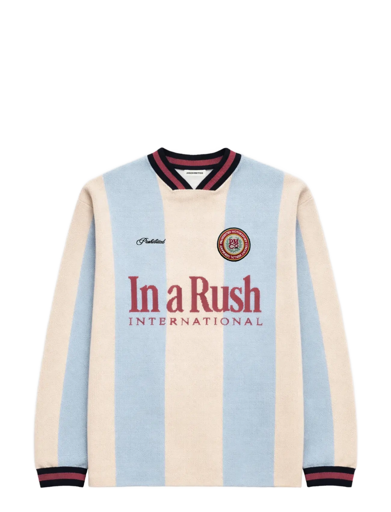 Prohibited - Overdrive Knit Trikot Blue - v-ausschnitt - blue - 1