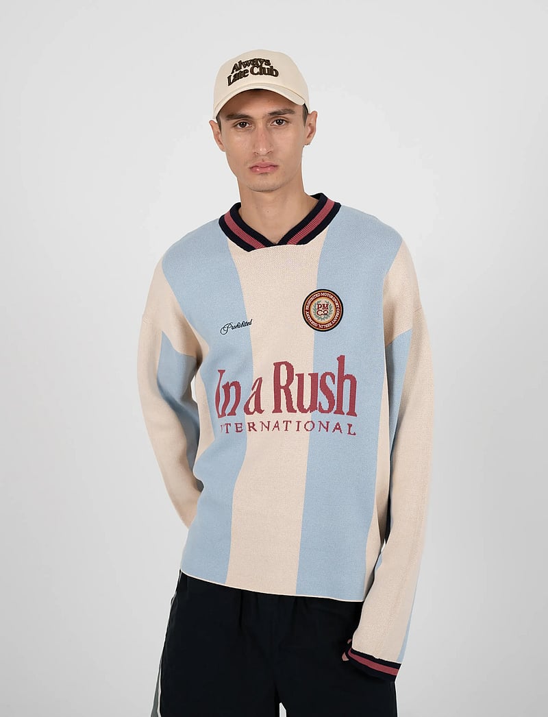 Prohibited - Overdrive Knit Trikot Blue - v-ausschnitt - blue - 5