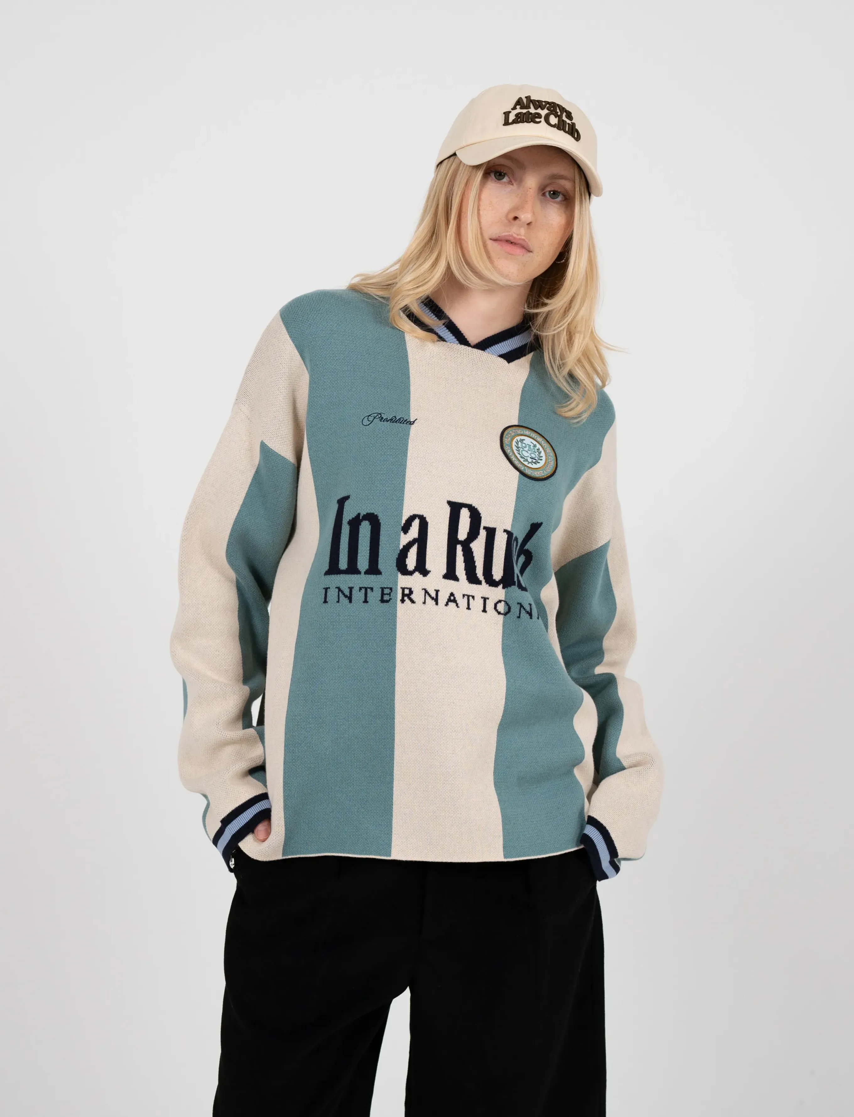 Prohibited - Overdrive Knit Trikot Matcha - v-kaelusega kudumid - matcha - 5