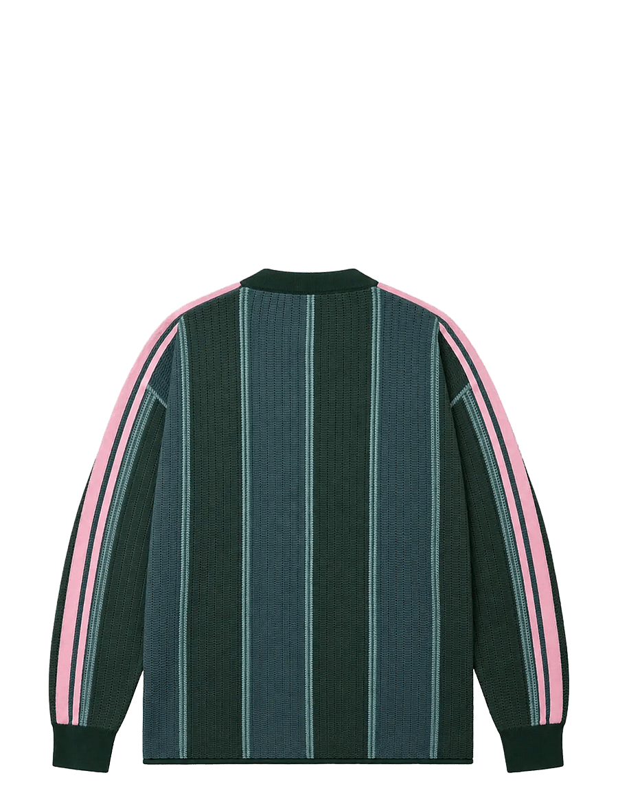 Prohibited - Striped Team Knit Trikot - v-ausschnitt - green - 2