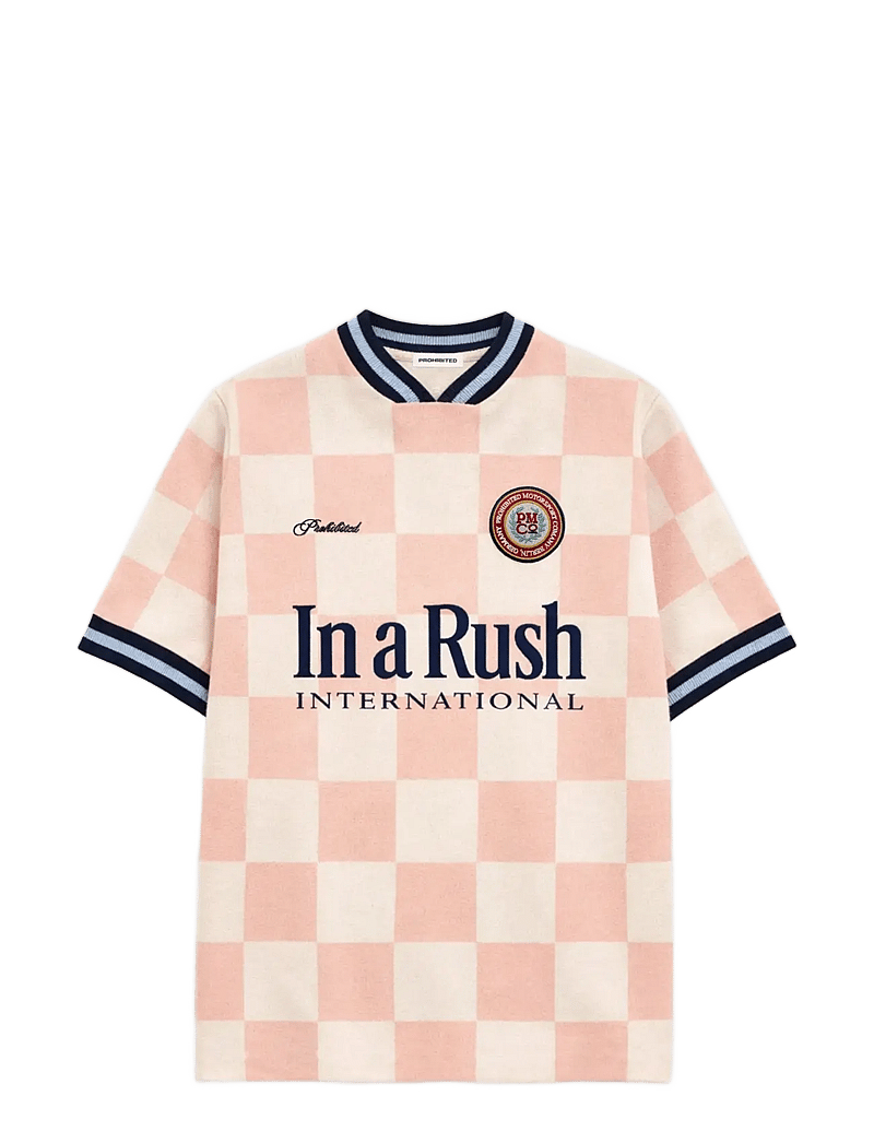 Prohibited - Victory Knit Trikot Rose - v-ausschnitt - rose - 1