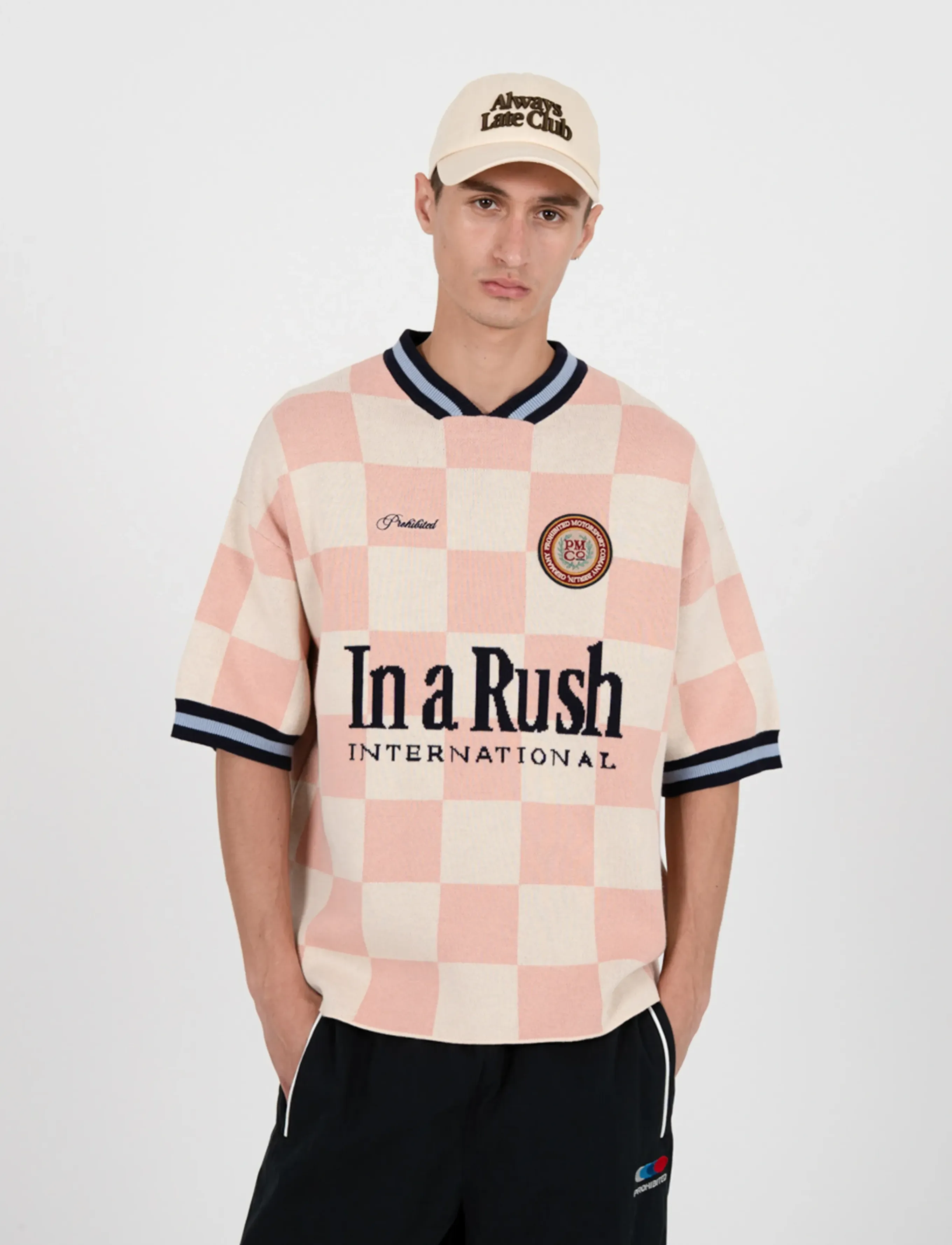 Prohibited Victory Knit Trikot Rose, M, Pink, Strik > V-Halse, Herre