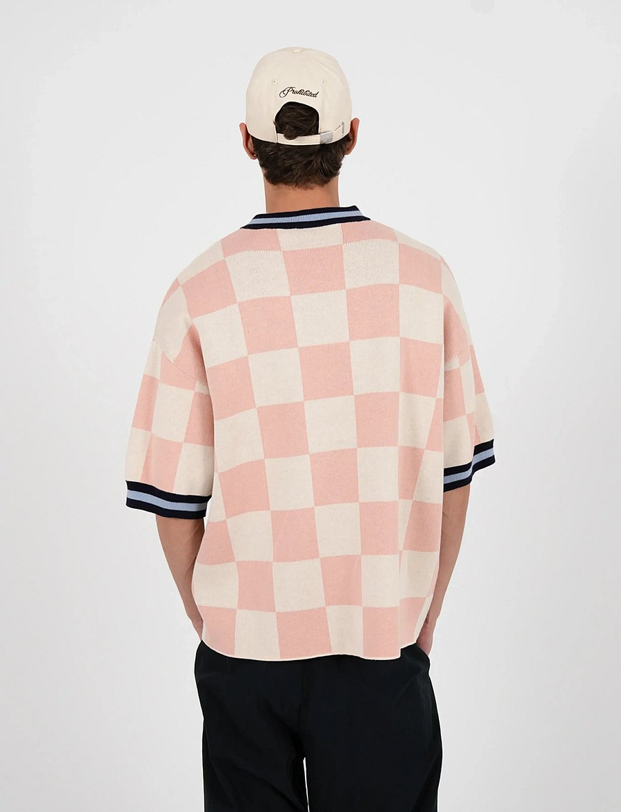 Prohibited - Victory Knit Trikot Rose - v-ausschnitt - rose - 3