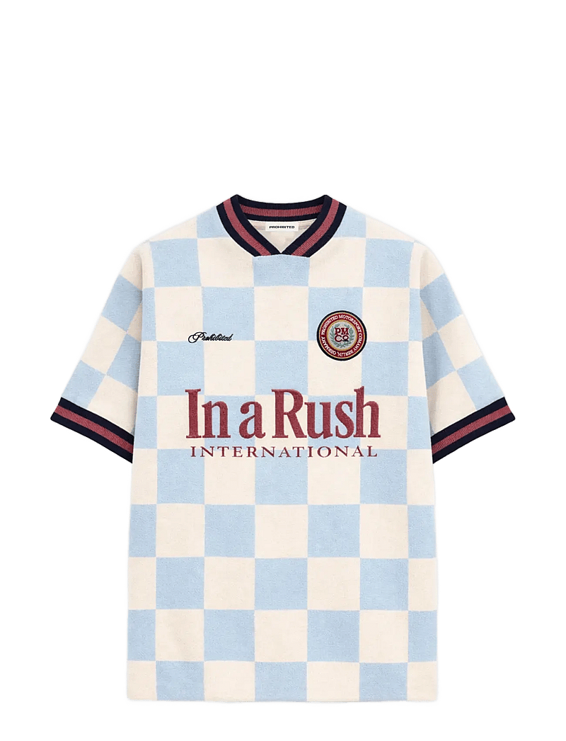 Prohibited - Victory Knit Trikot Blue - kortärmade t-shirts - blue - 1