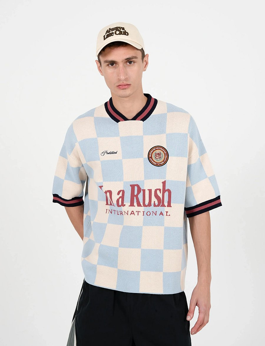 Prohibited - Victory Knit Trikot Blue - kurzärmelige t-shirts - blue - 0