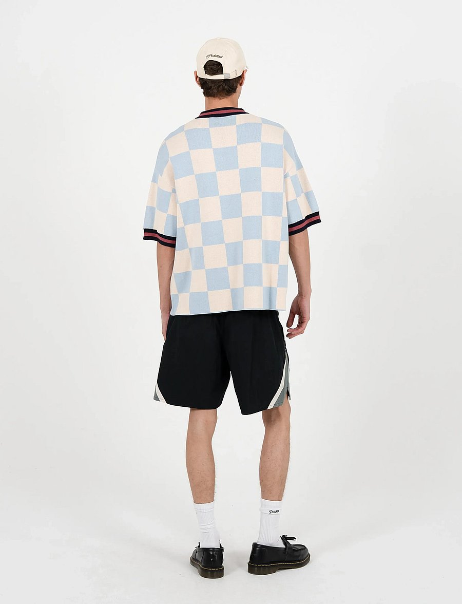 Prohibited - Victory Knit Trikot Blue - kurzärmelige t-shirts - blue - 4