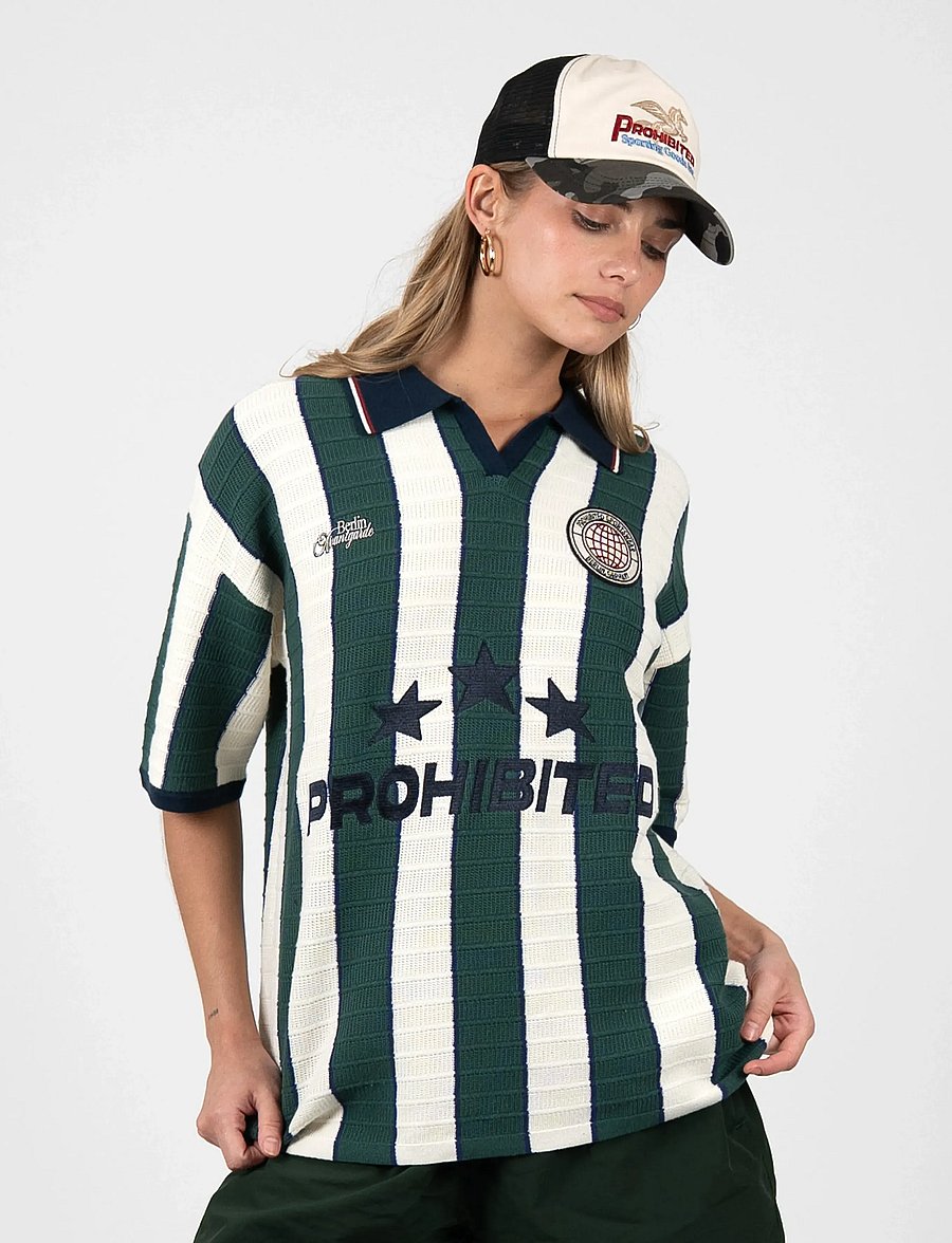 Prohibited - Stars Knit Trikot - green - 5