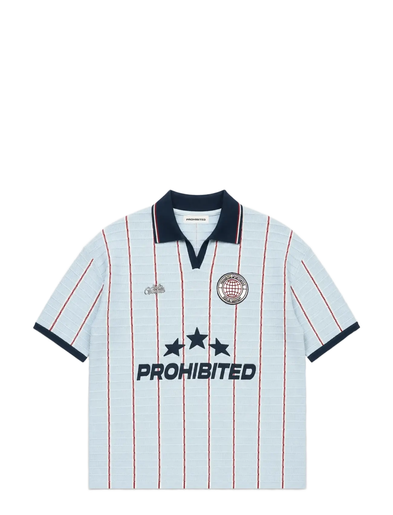PROHIBITED Stars Knit Trikot Blau - M - Damen