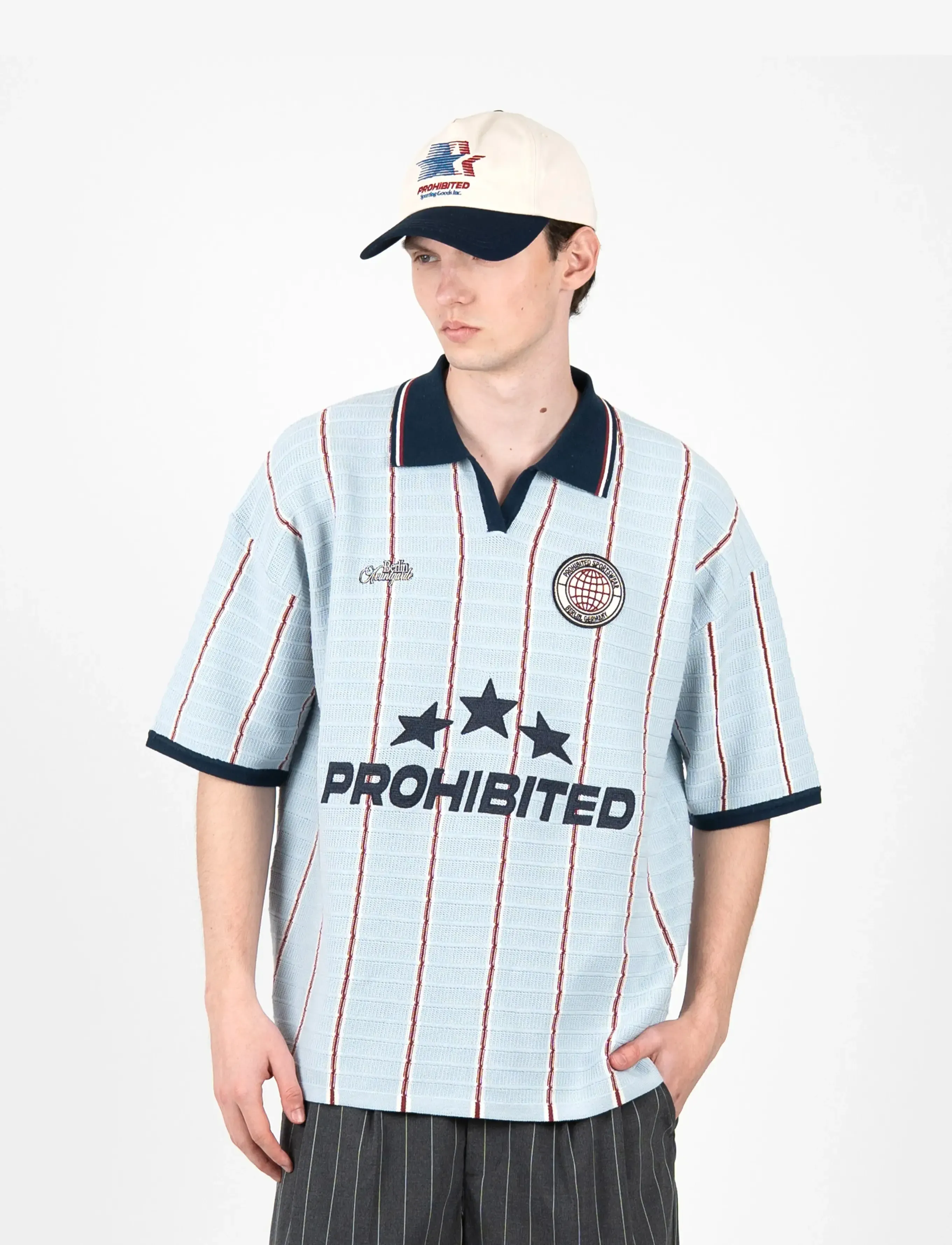 Prohibited - Stars Knit Trikot - light blue - 0