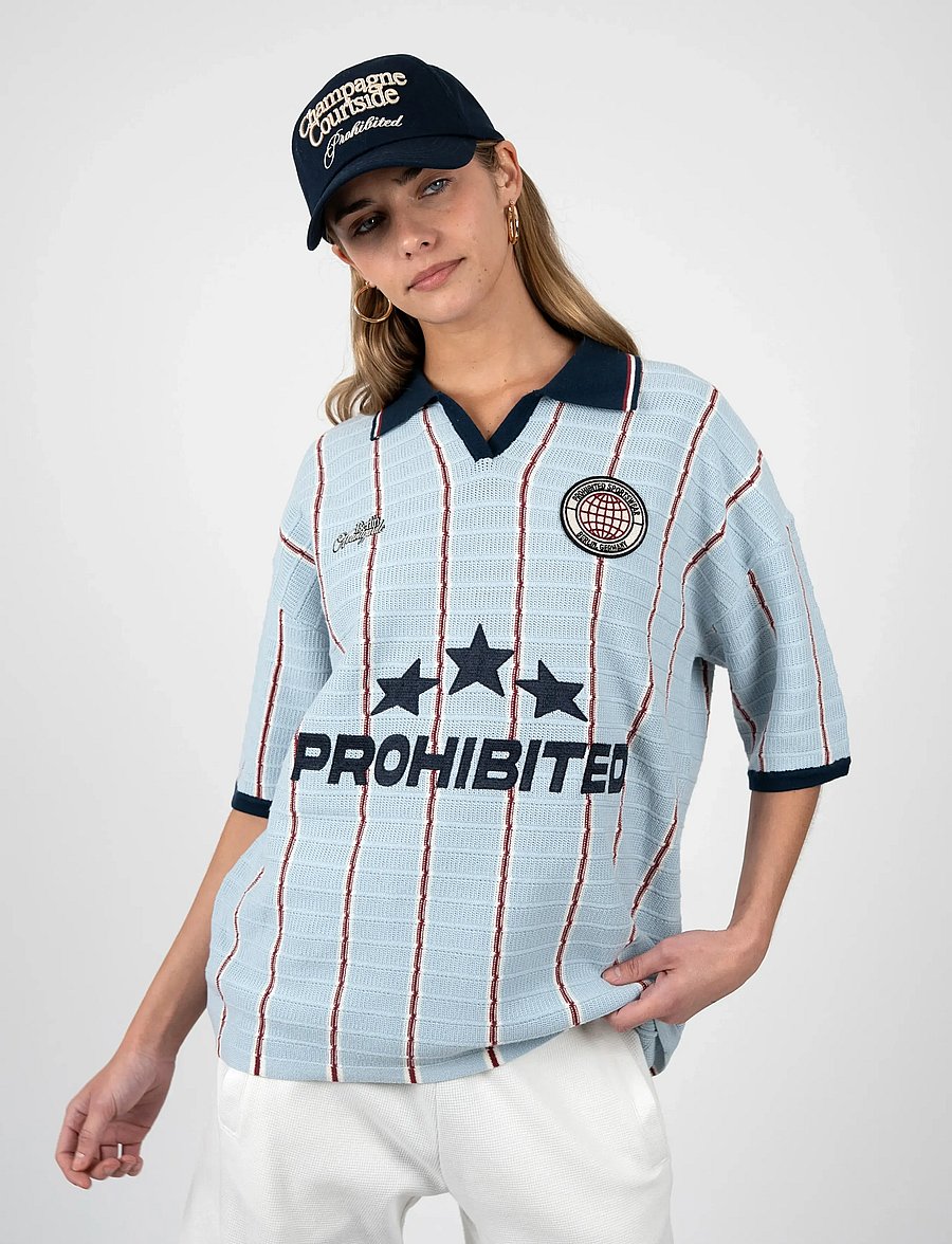 Prohibited - Stars Knit Trikot - light blue - 5
