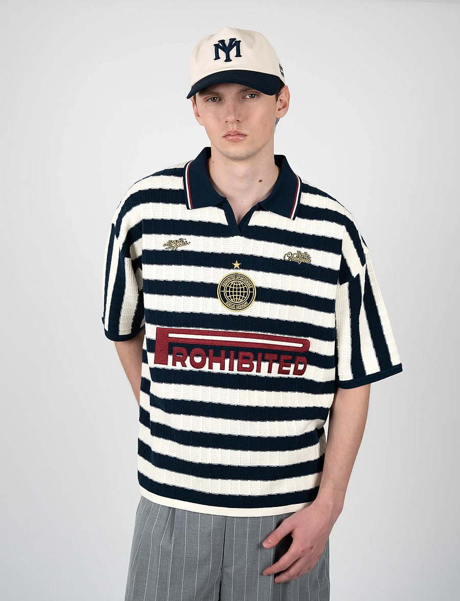 Prohibited - Segment Knit Trikot - navy - 0