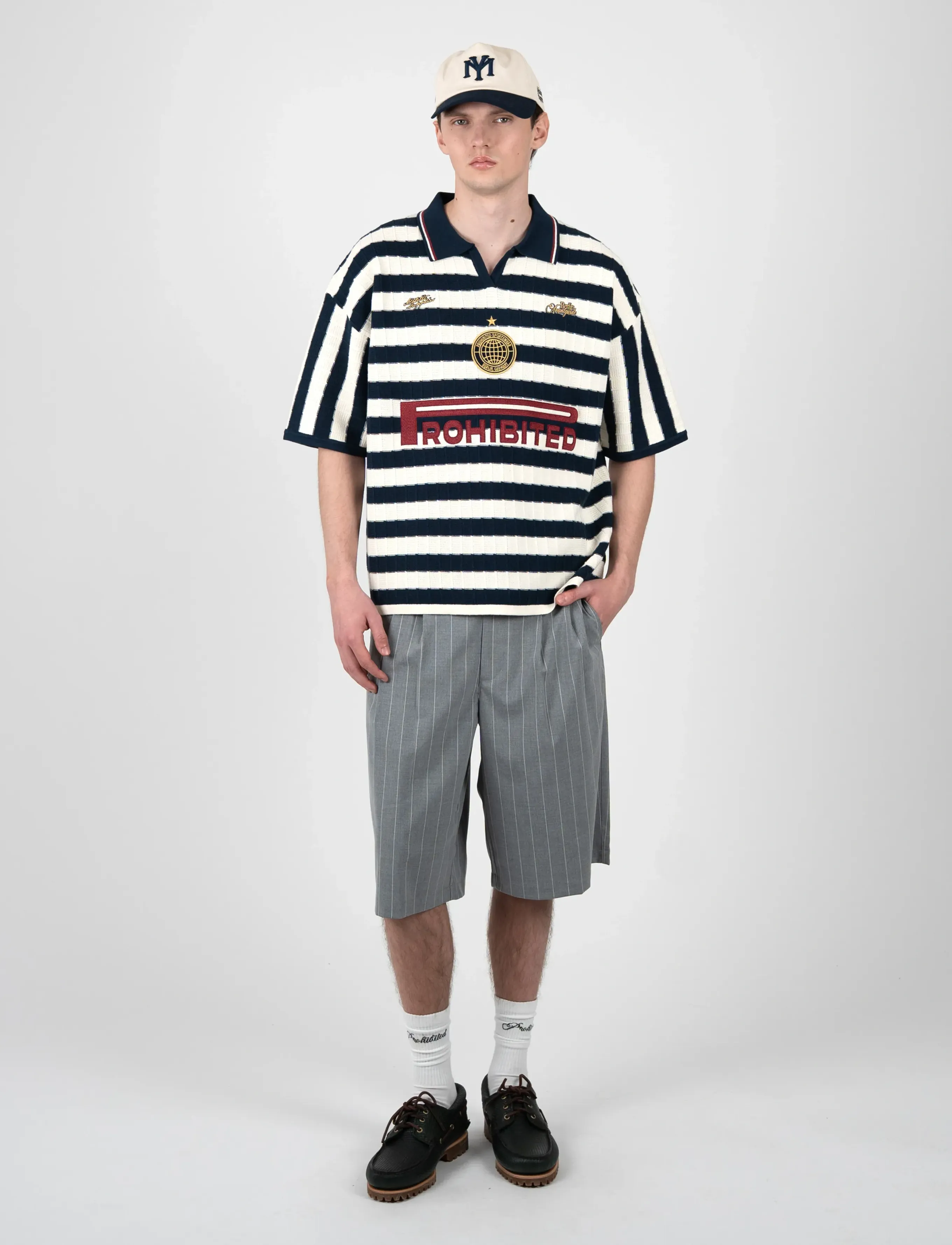 Prohibited - Segment Knit Trikot - navy - 2