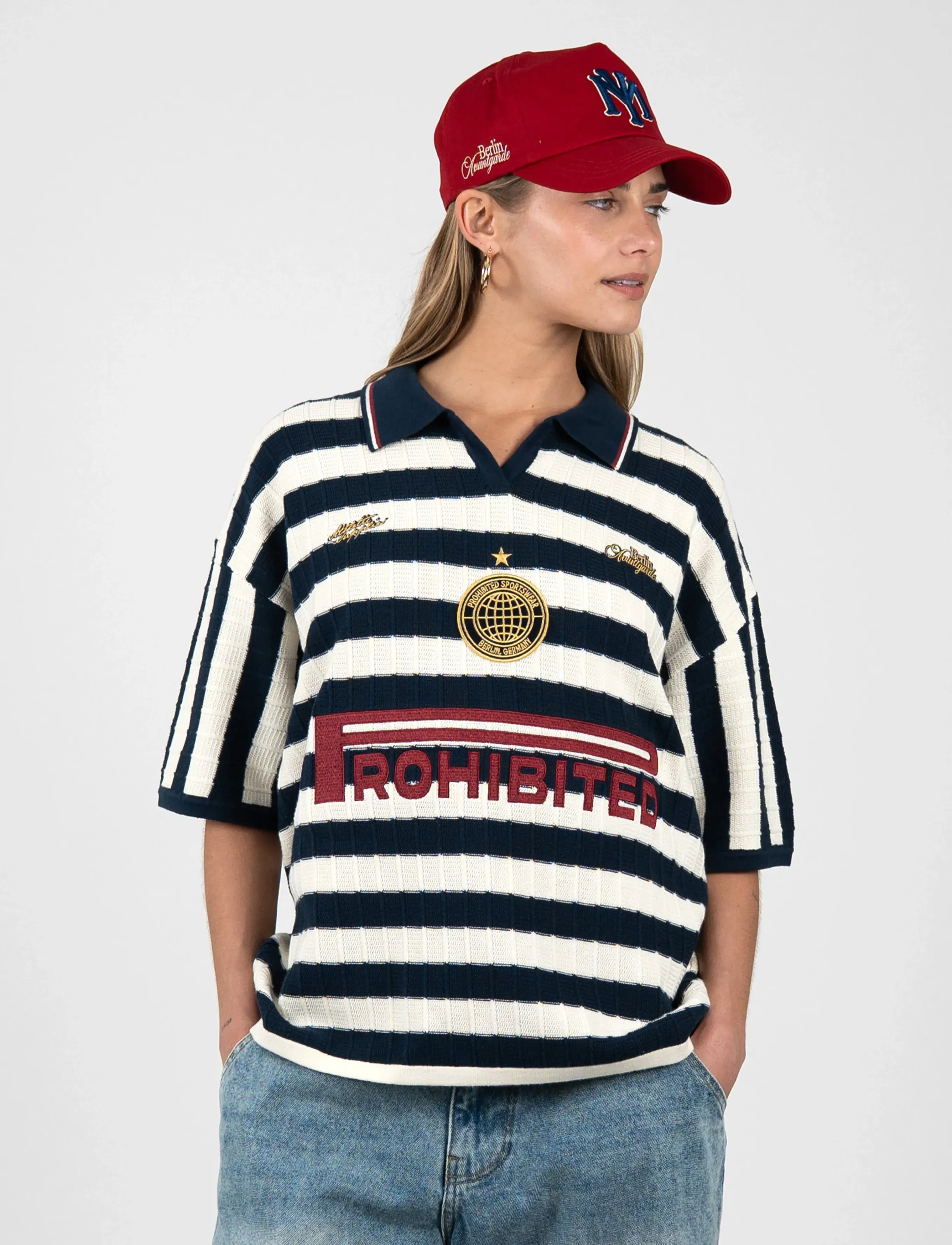 Prohibited - Segment Knit Trikot - navy - 5