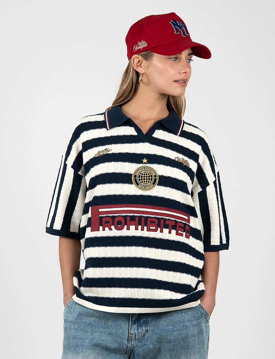 Prohibited - Segment Knit Trikot - navy - 5
