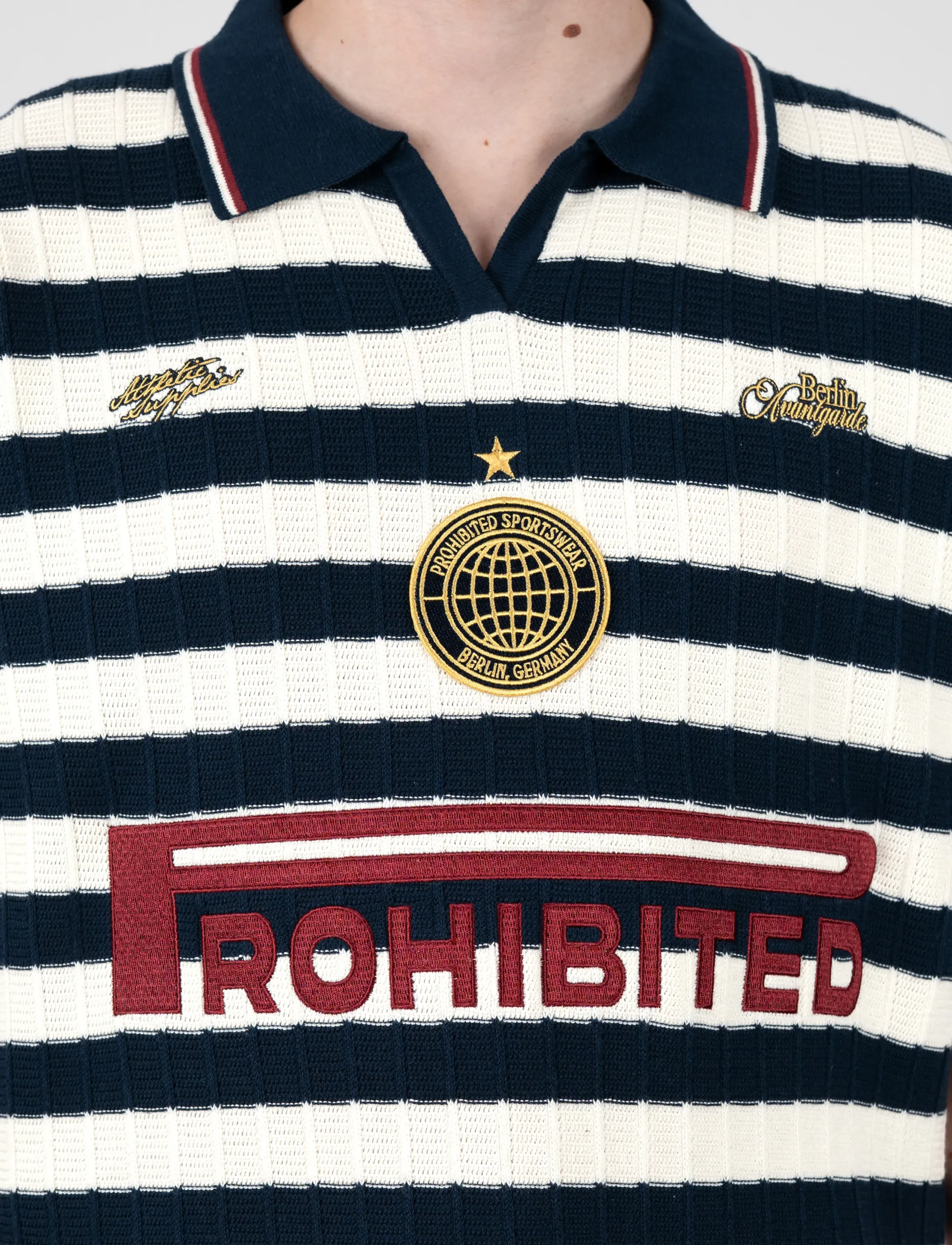 Prohibited Segment Knit Trikot pikéer herr – bild 9