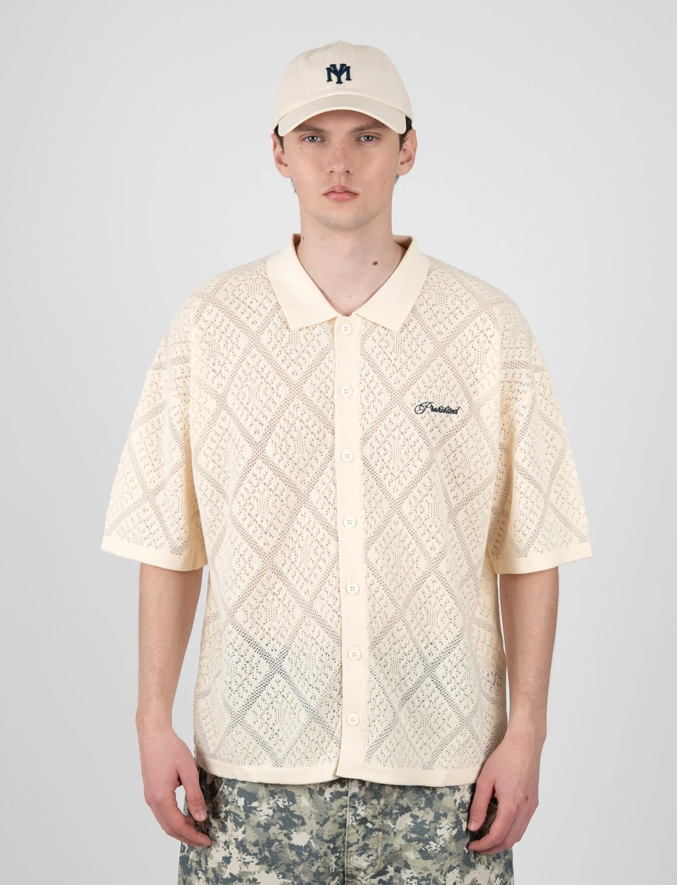 Prohibited Silent Bay Lace Shirt - Urlaubsfavoriten - OFF-WHITE / cream